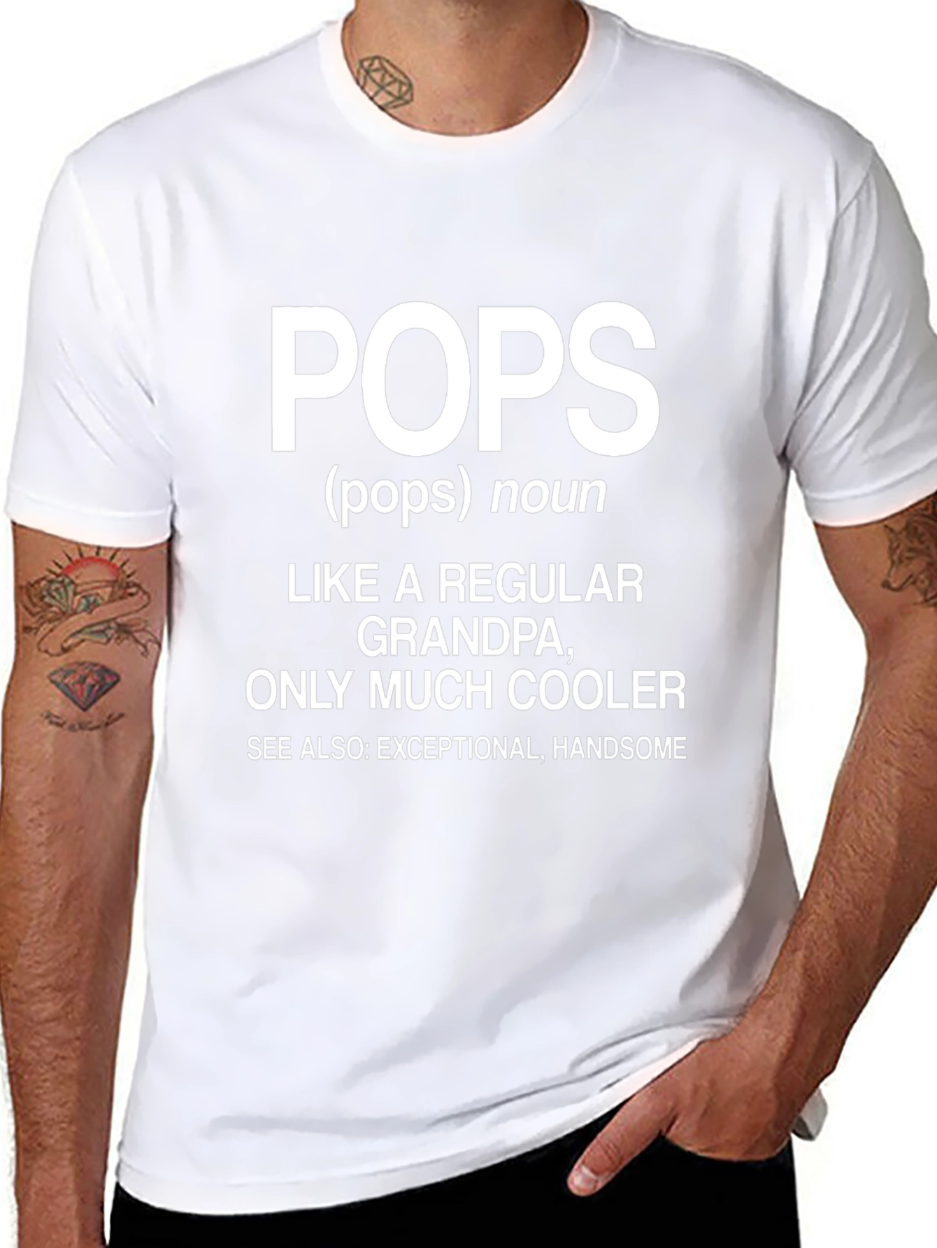 Pops Definition T-Shirt: Cool Grandpa
