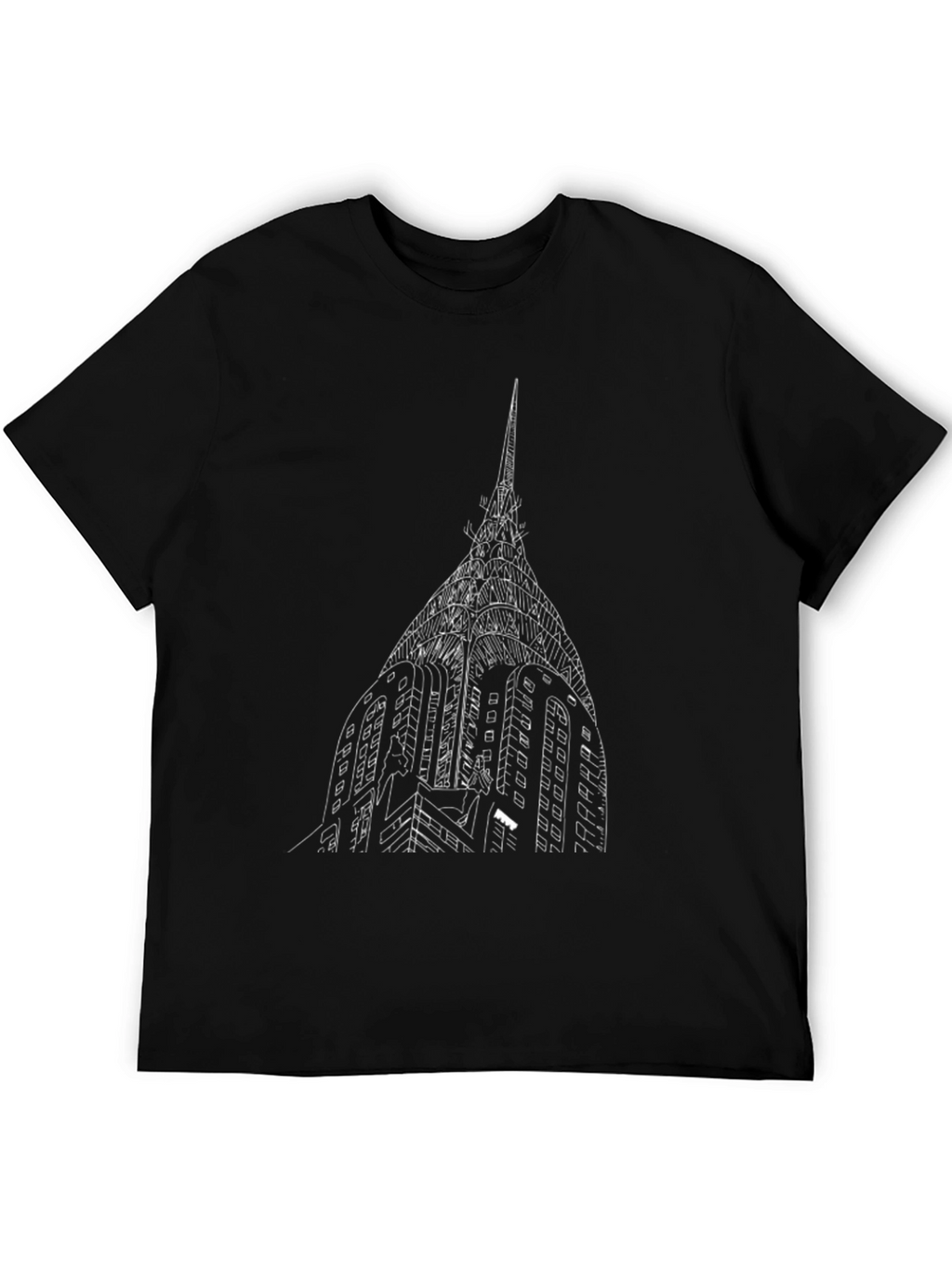 Chrysler Building Graphic Tee - Classic Black T-Shirt