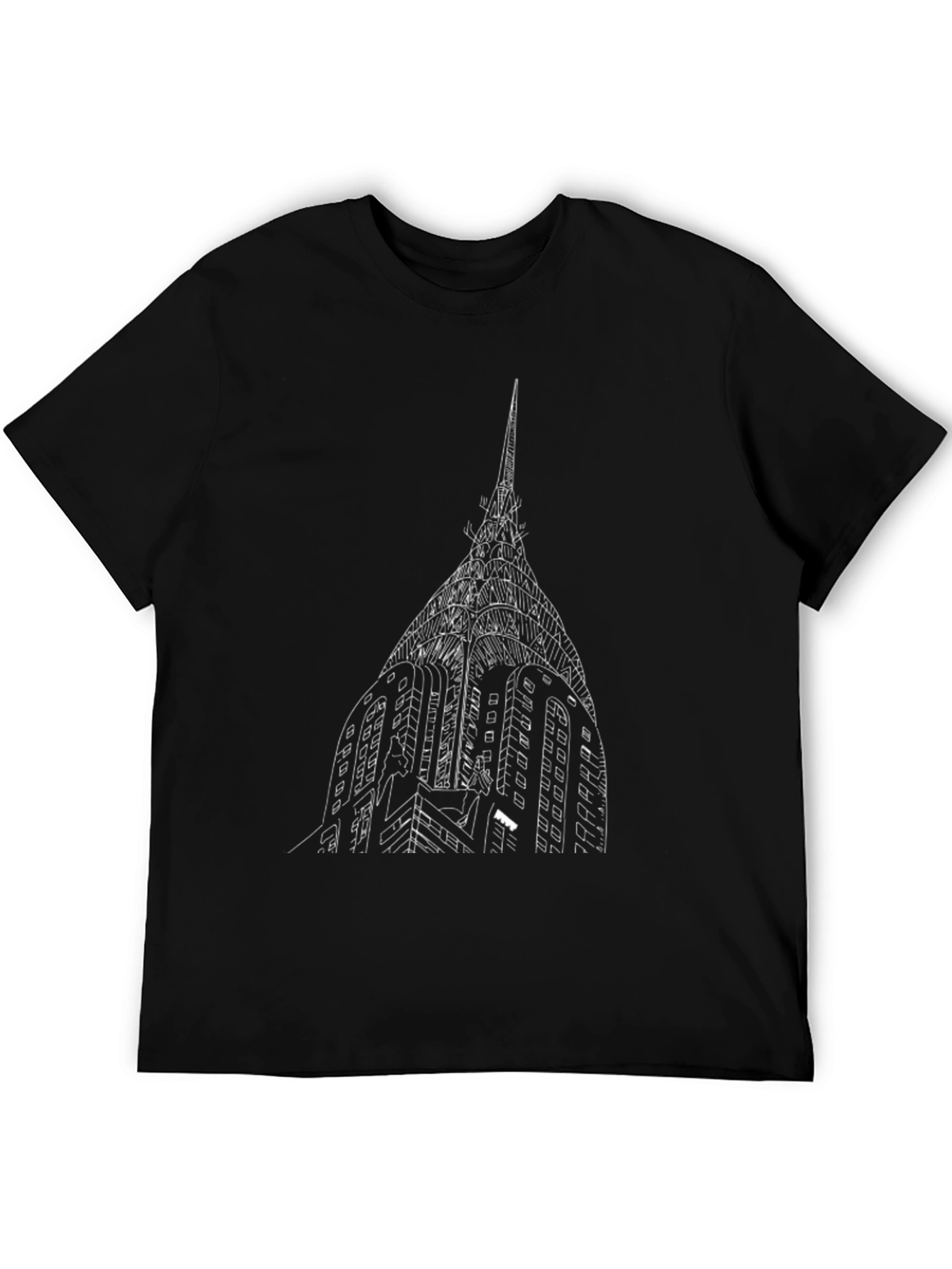 Chrysler Building Graphic Tee - Classic Black T-Shirt