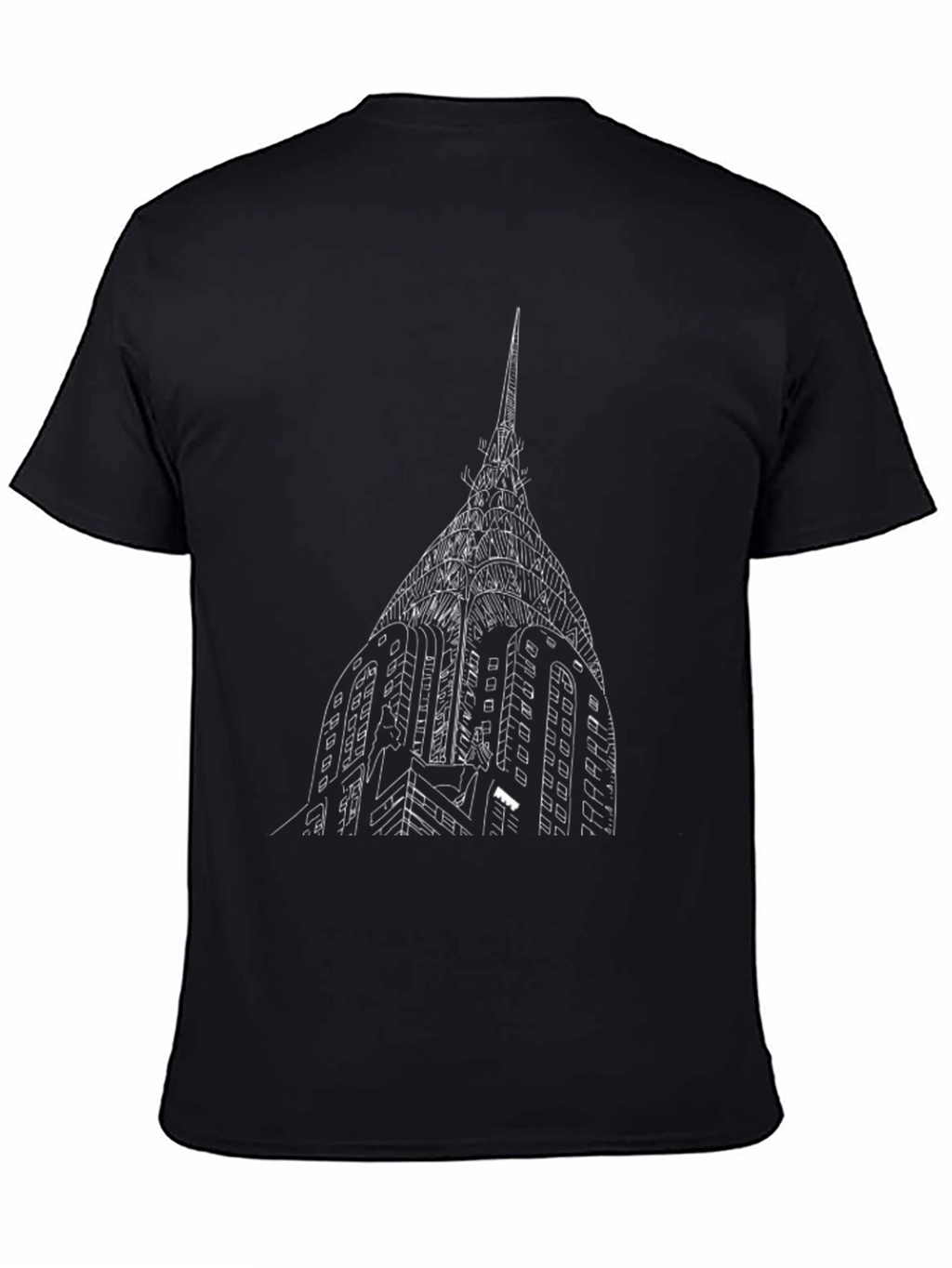 Chrysler Building Graphic Tee - Classic Black T-Shirt