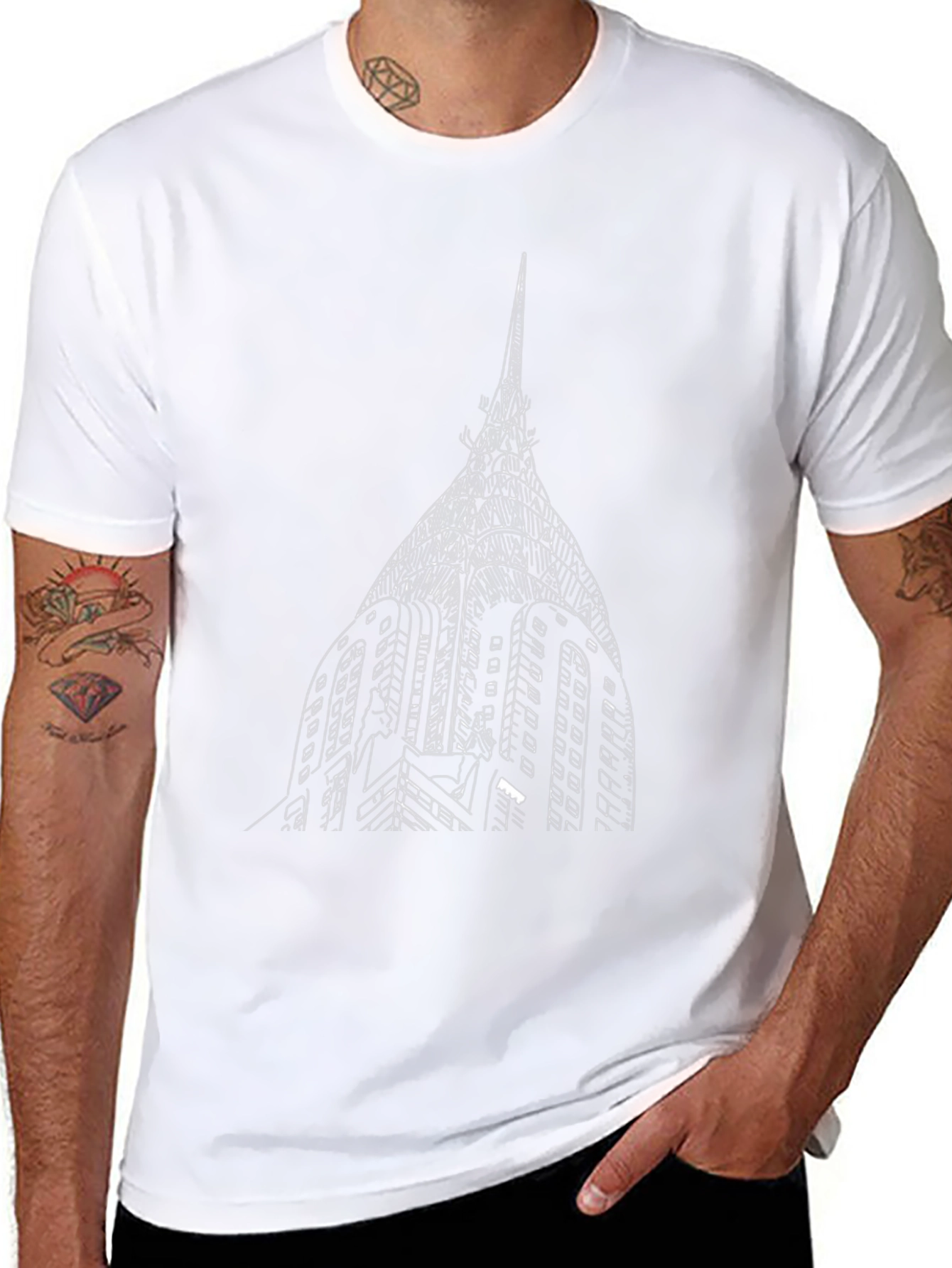 Chrysler Building Graphic Tee - Classic Black T-Shirt