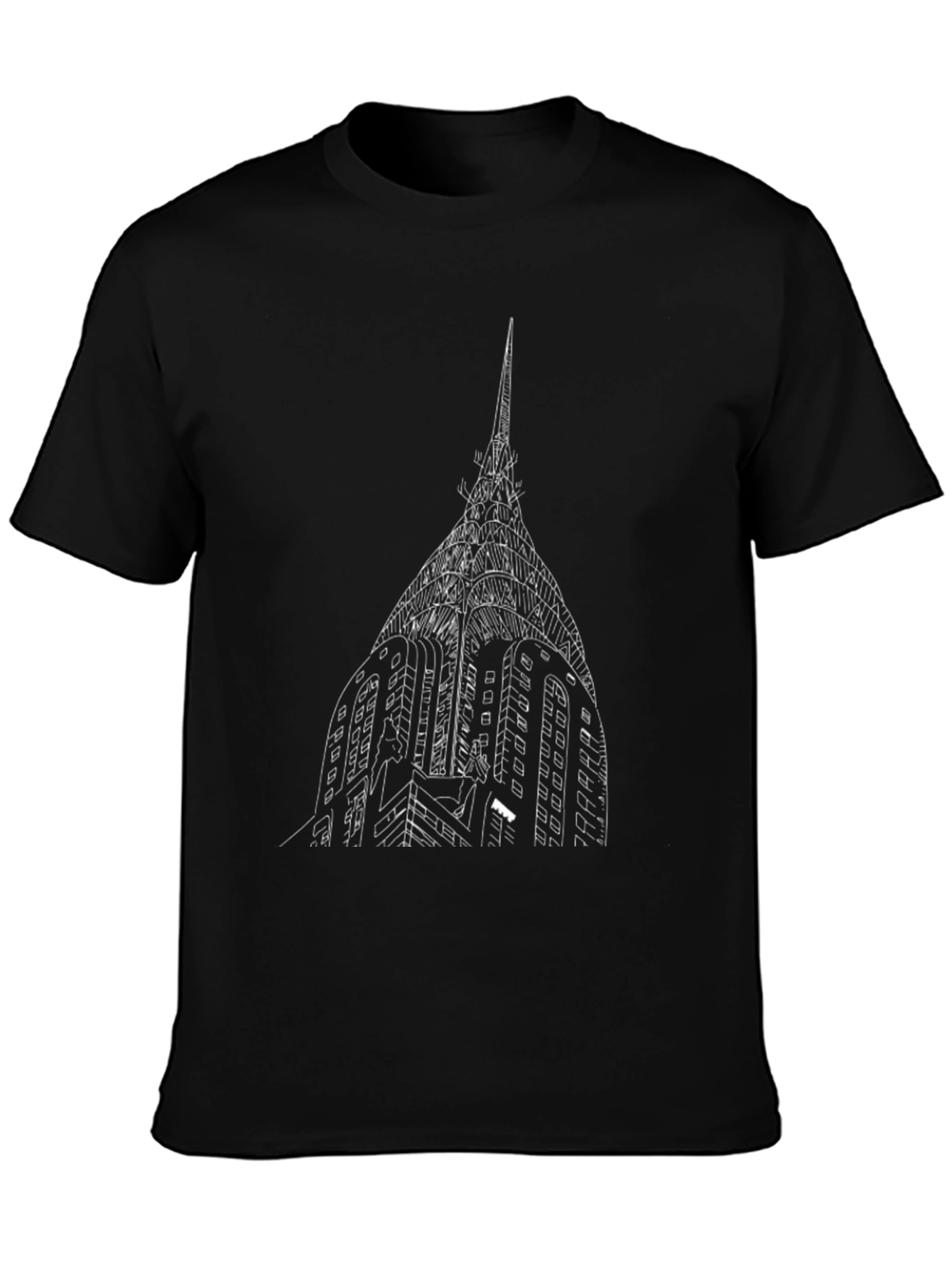 Chrysler Building Graphic Tee - Classic Black T-Shirt
