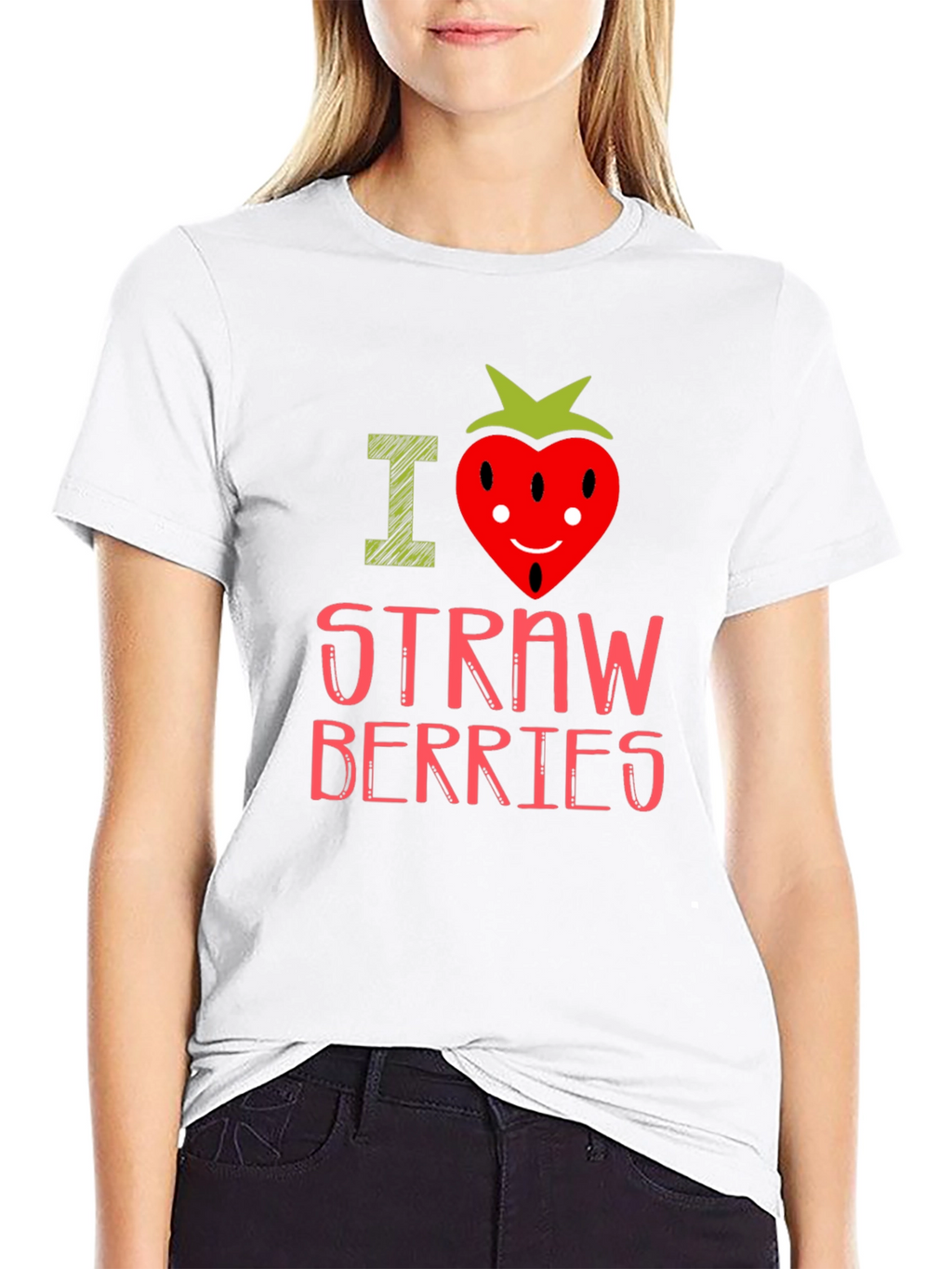 I Heart Strawberries Graphic Tee