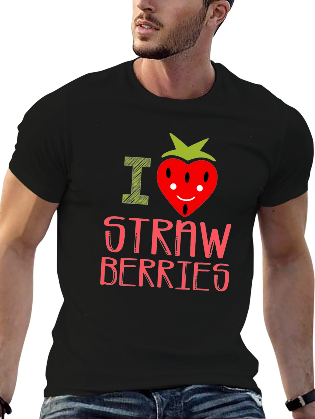 I Heart Strawberries Graphic Tee