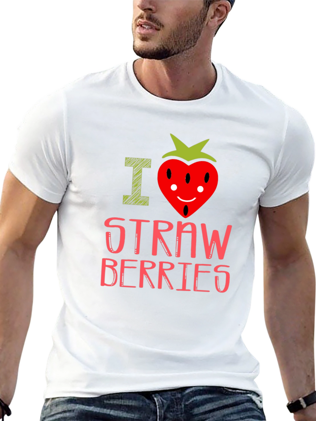 I Heart Strawberries Graphic Tee