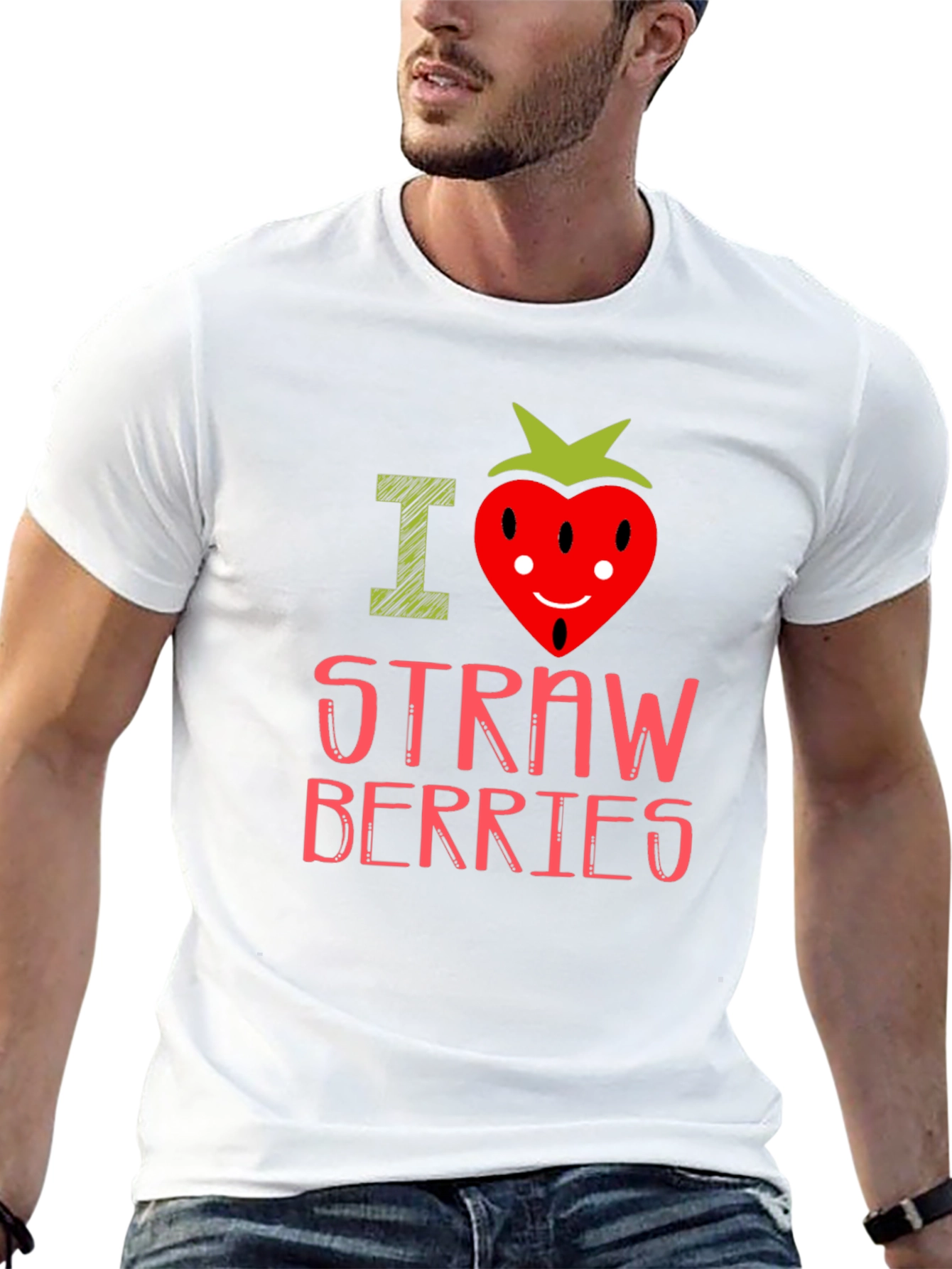 I Heart Strawberries Graphic Tee