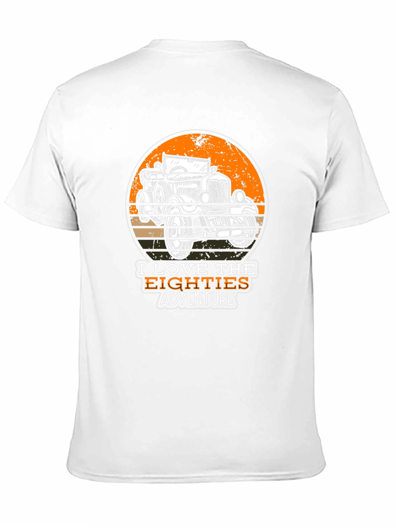 Retro Eighties Adventure Car Graphic T-Shirt