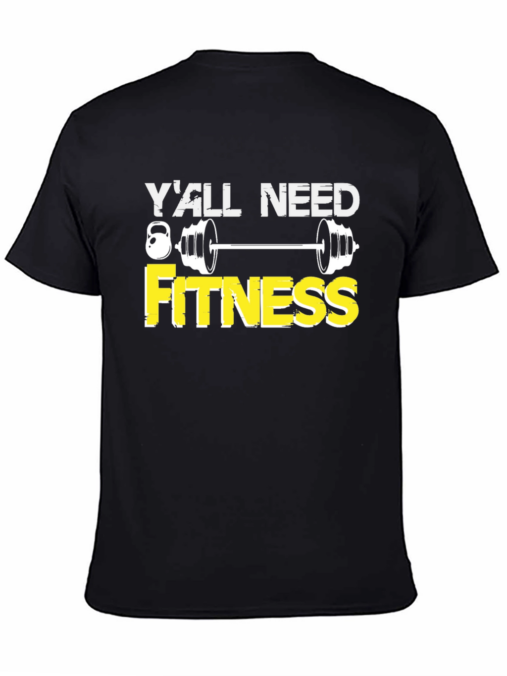 Yall Need Fitness Graphic T-Shirt - Black