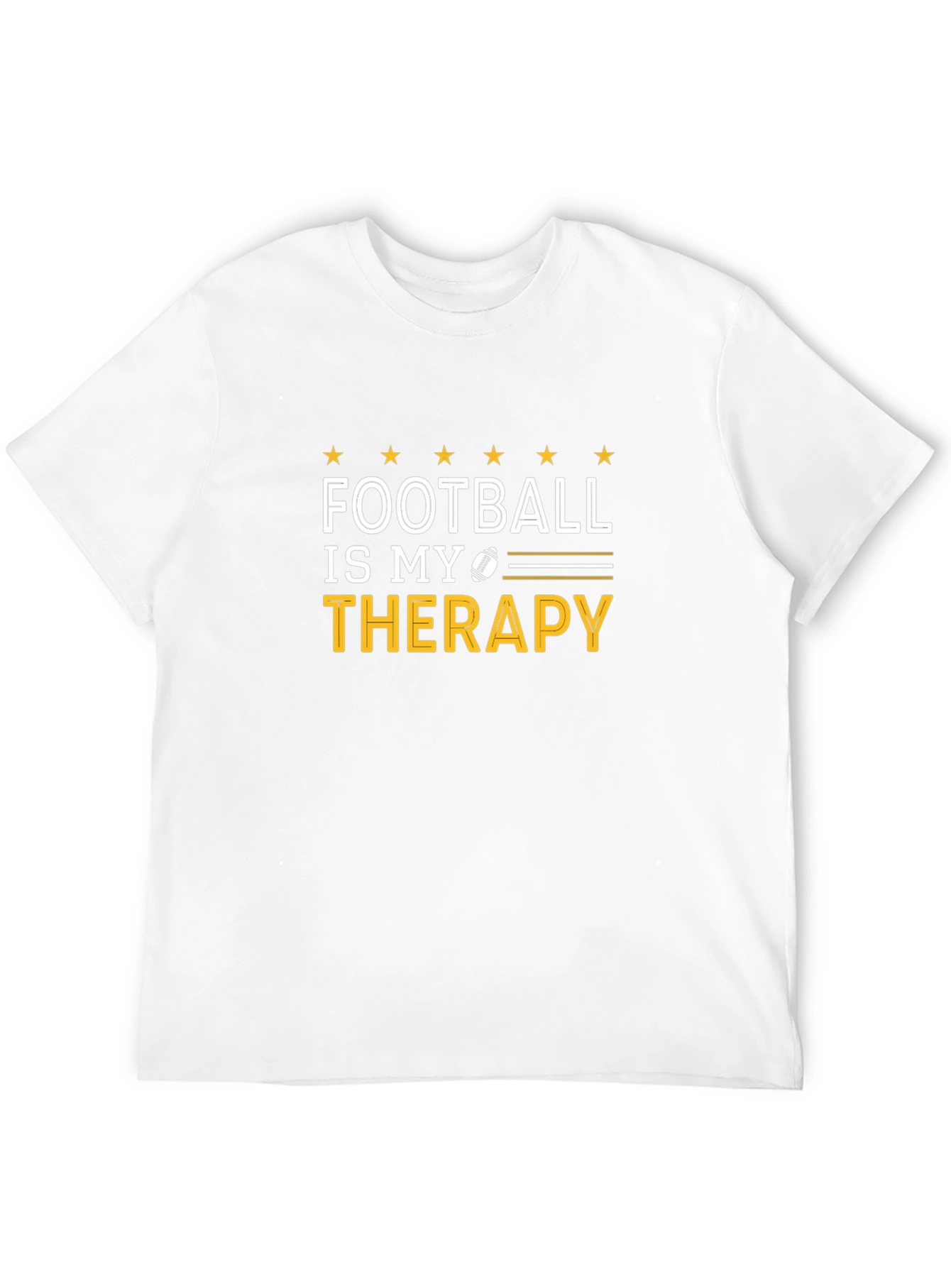 Football Is My Therapy Graphic T-Shirt