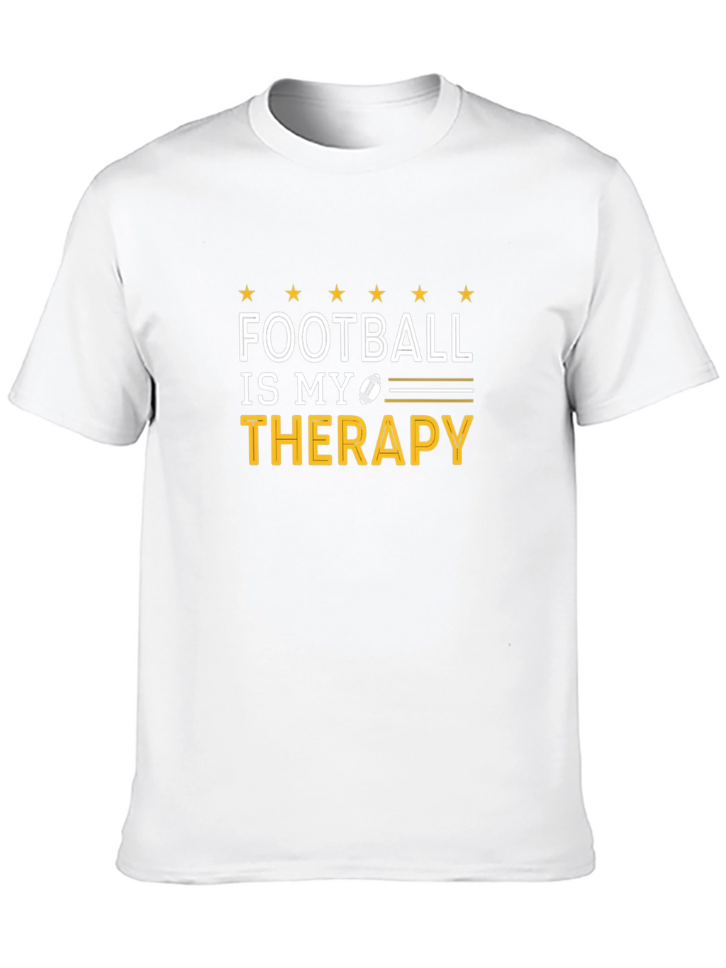 Football Is My Therapy Graphic T-Shirt