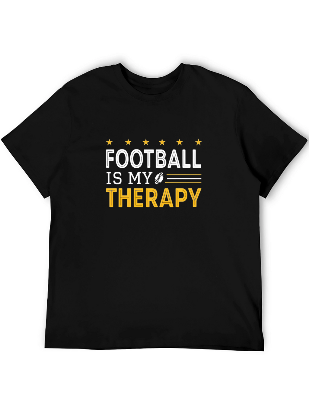 Football Is My Therapy Graphic T-Shirt