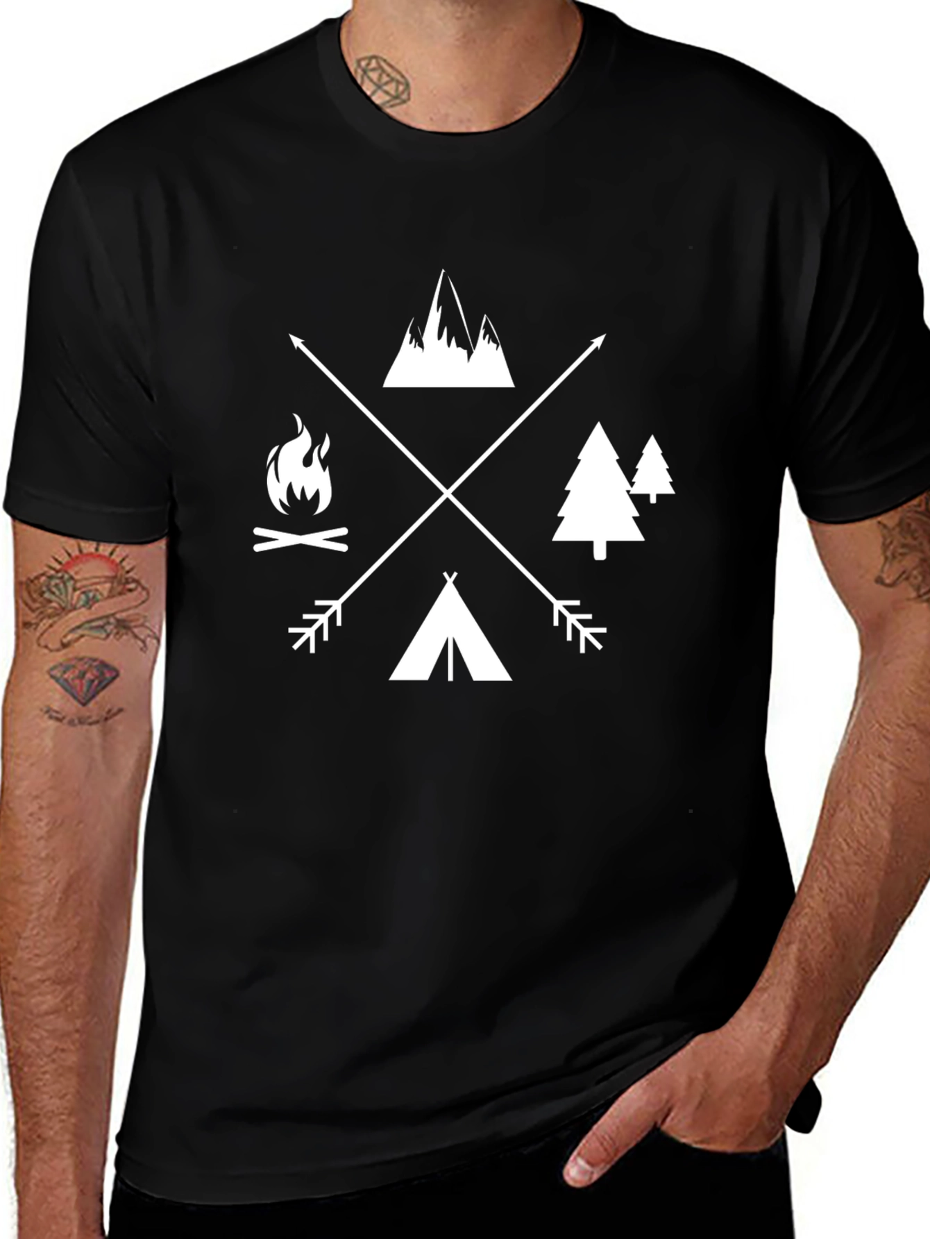 Outdoor Adventure Graphic Tee - Camping Shirt