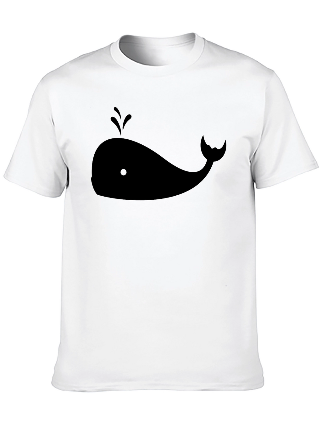 Whale Graphic Tee - Stylish Black Cotton T-Shirt