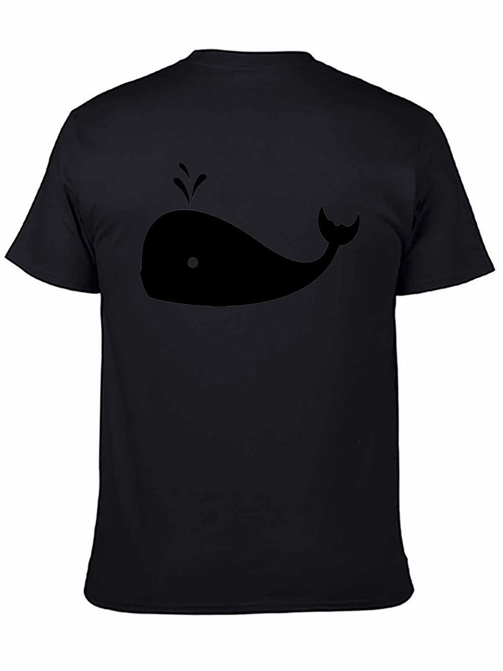 Whale Graphic Tee - Stylish Black Cotton T-Shirt