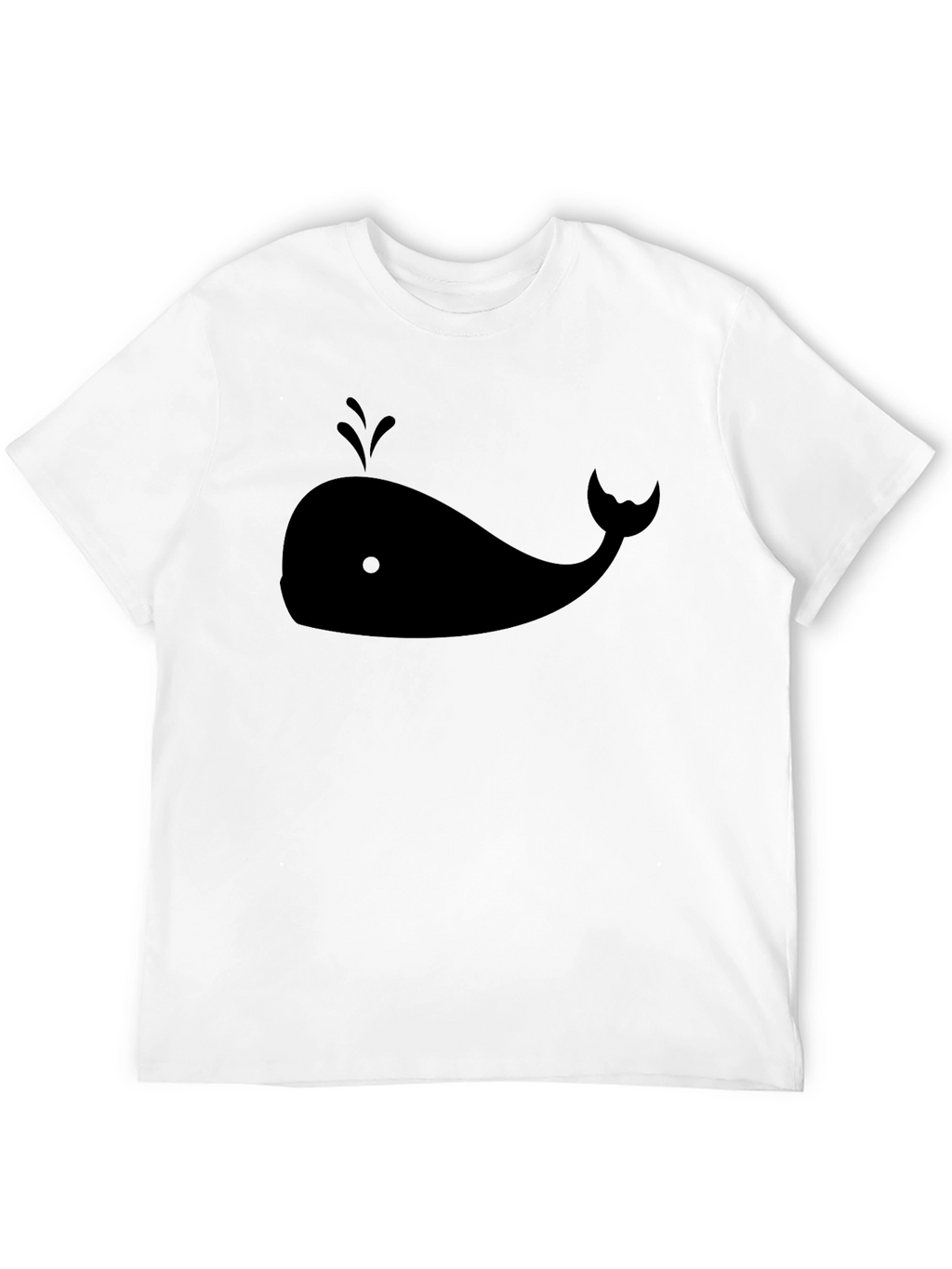 Whale Graphic Tee - Stylish Black Cotton T-Shirt