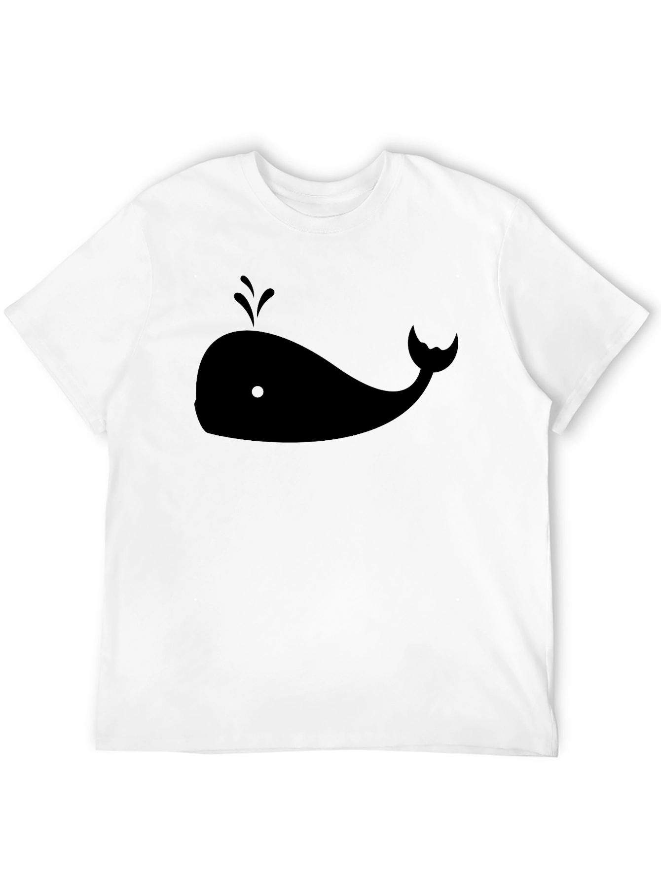 Whale Graphic Tee - Stylish Black Cotton T-Shirt