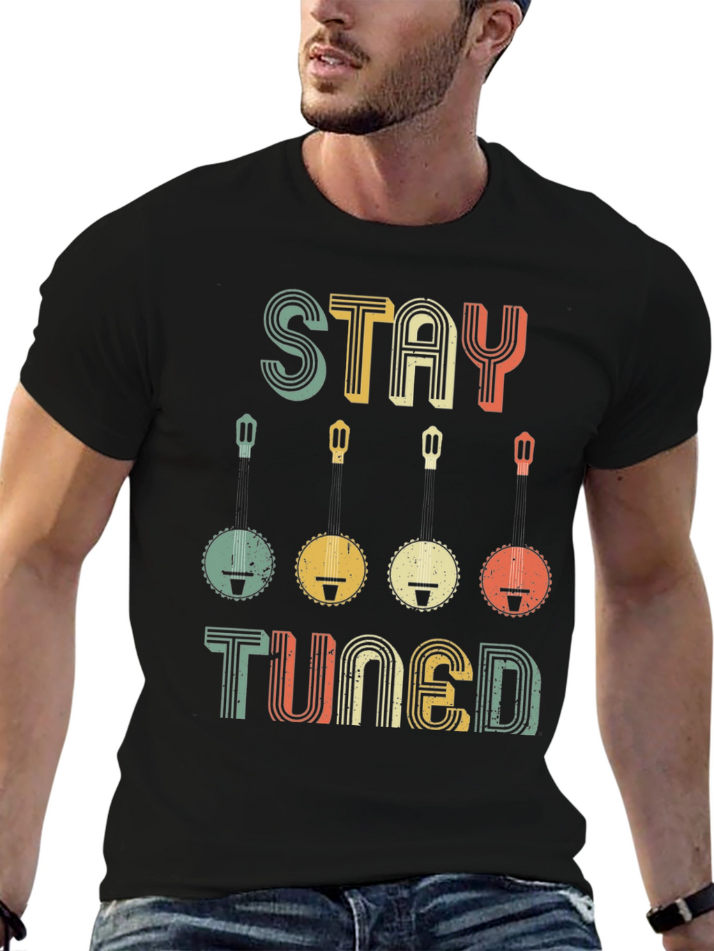 Stay Tuned Banjo Music T-Shirt