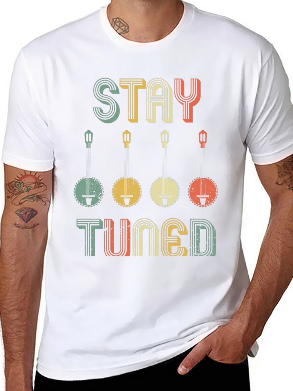 Stay Tuned Banjo Music T-Shirt