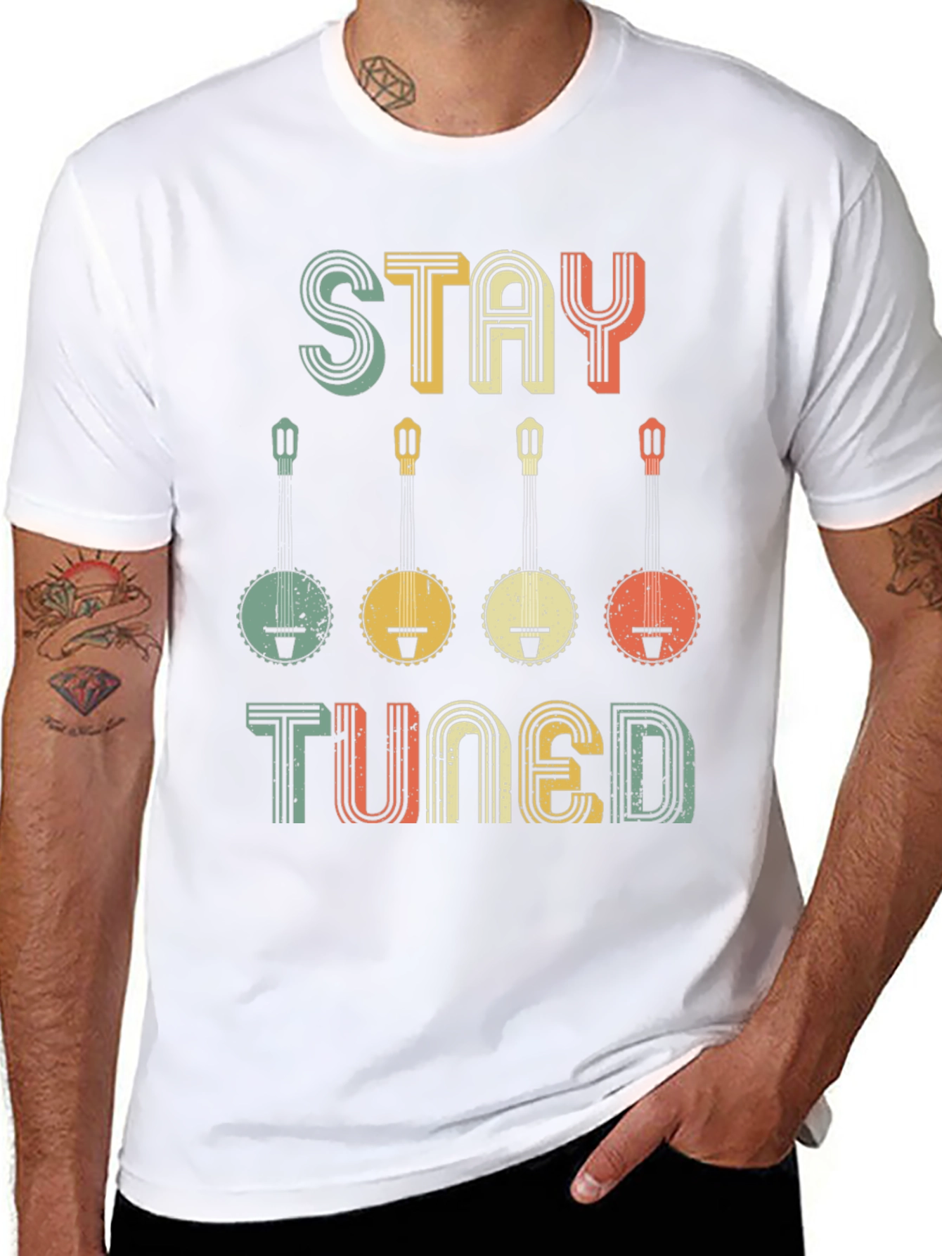 Stay Tuned Banjo Music T-Shirt