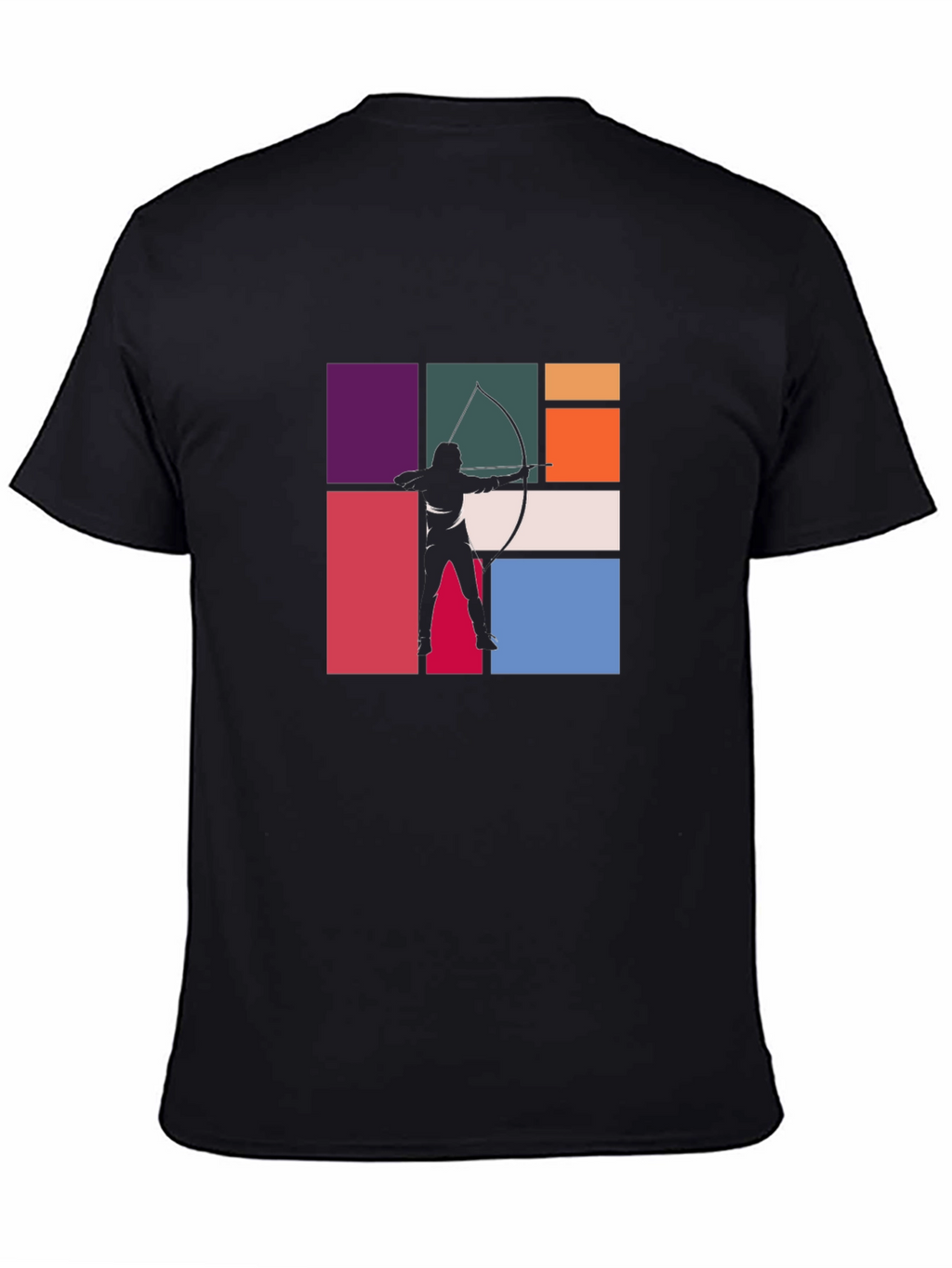 Archery Silhouette Graphic Tee - Black