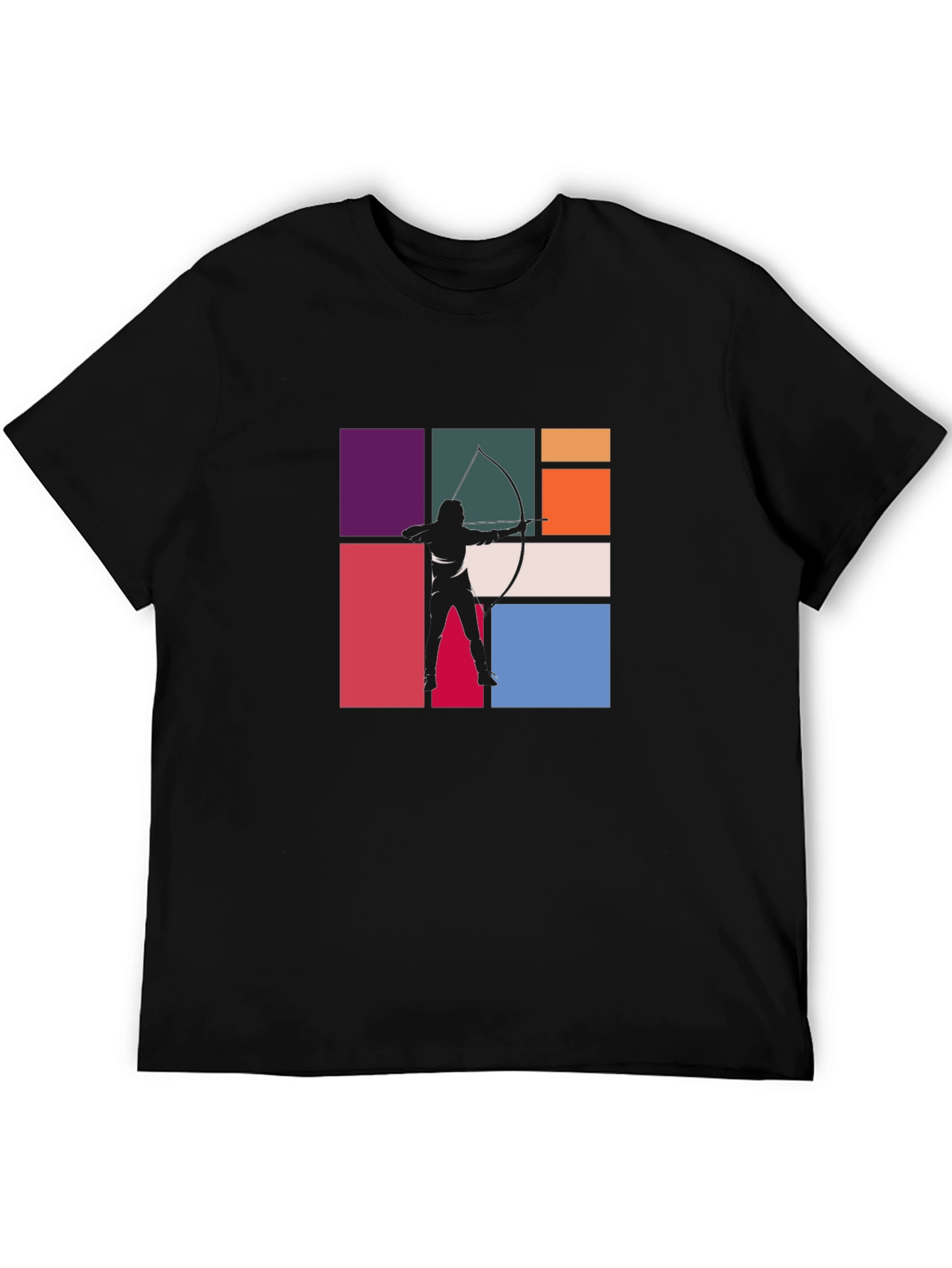 Archery Silhouette Graphic Tee - Black