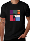 Archery Silhouette Graphic Tee - Black