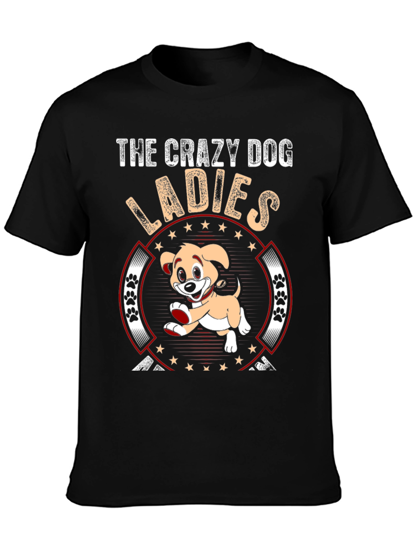 Crazy Dog Ladies T-Shirt - Novelty Graphic Tee