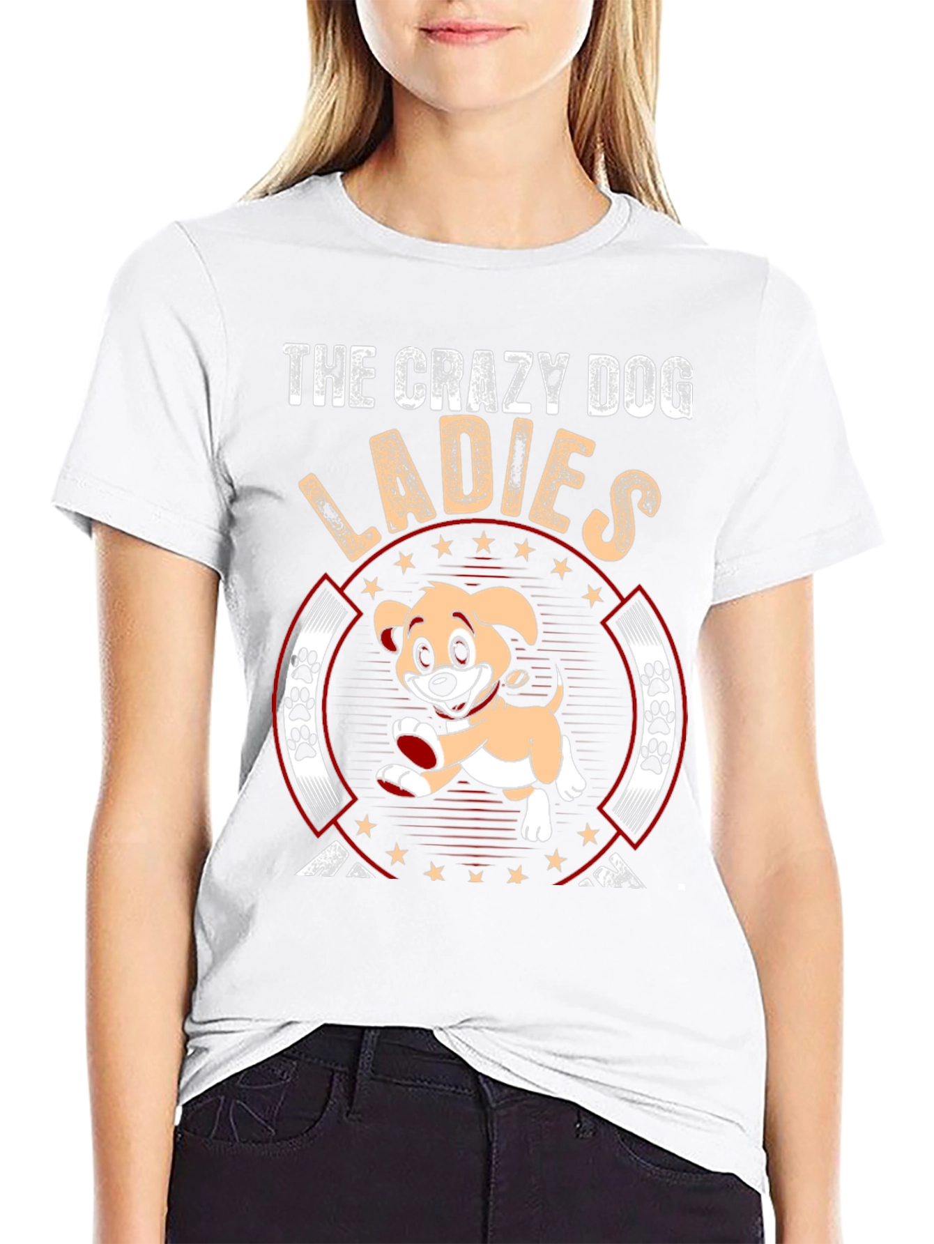 Crazy Dog Ladies T-Shirt - Novelty Graphic Tee