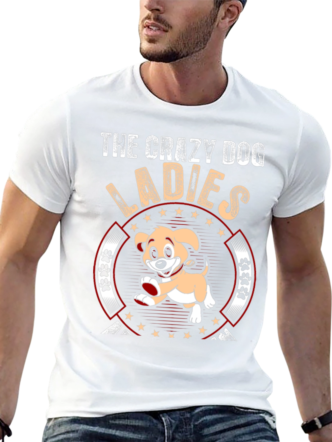 Crazy Dog Ladies T-Shirt - Novelty Graphic Tee