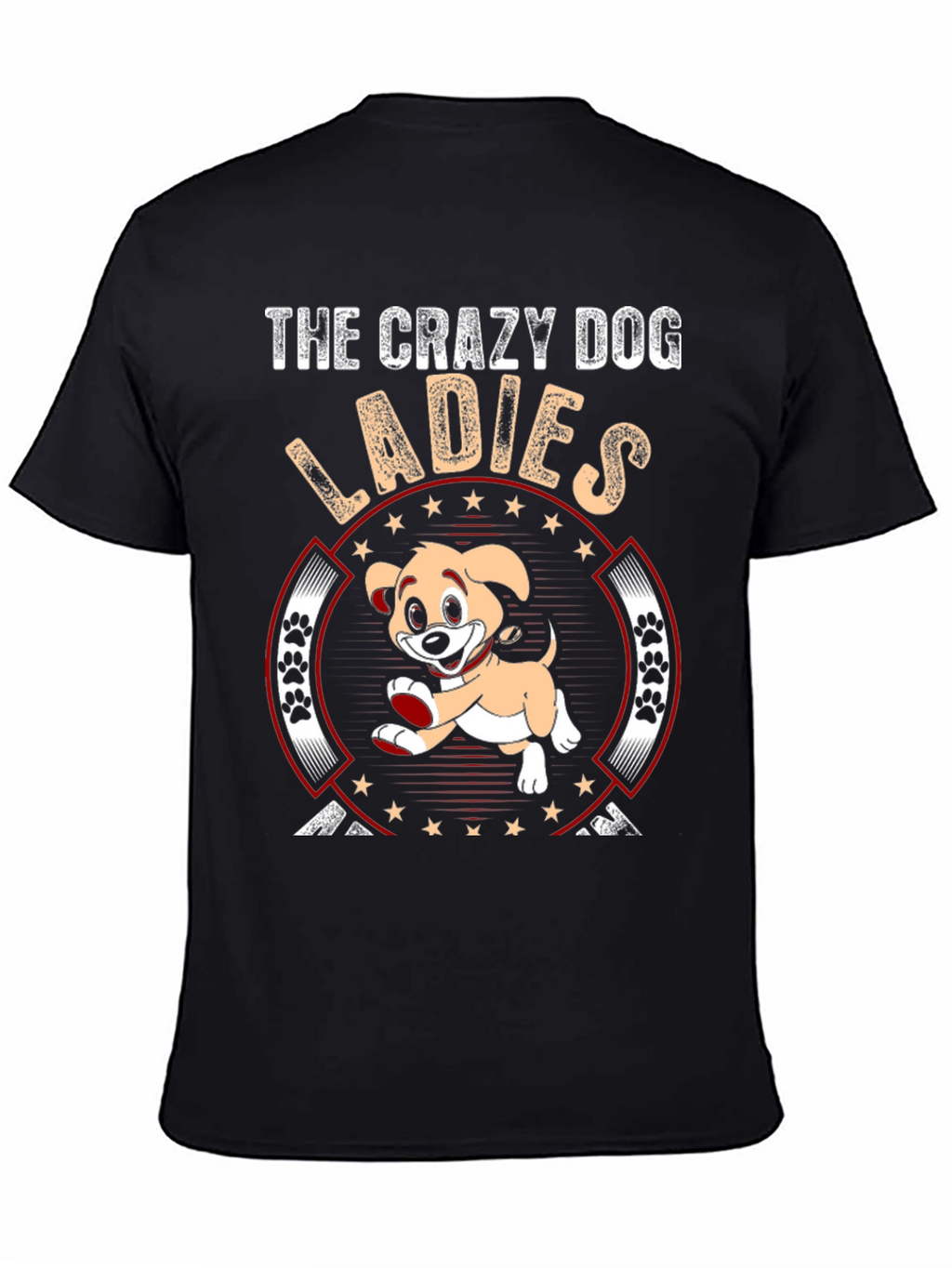 Crazy Dog Ladies T-Shirt - Novelty Graphic Tee