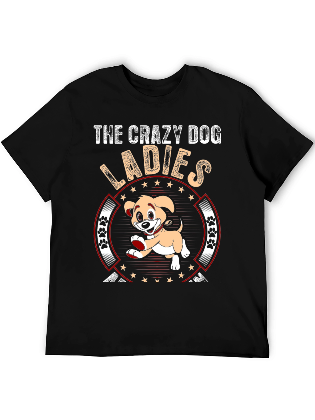Crazy Dog Ladies T-Shirt - Novelty Graphic Tee