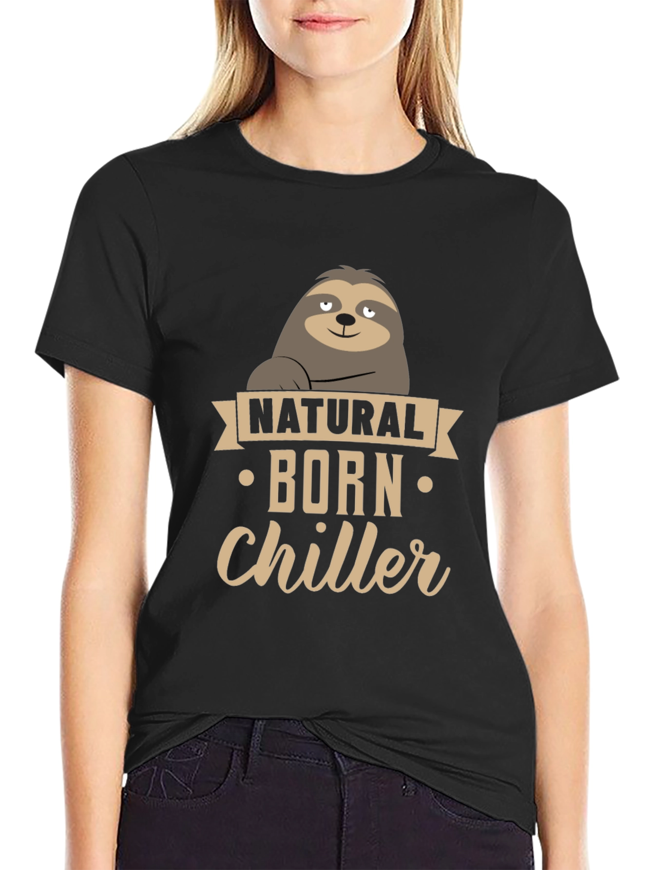 Natural Born Chiller Sloth Graphic Tee