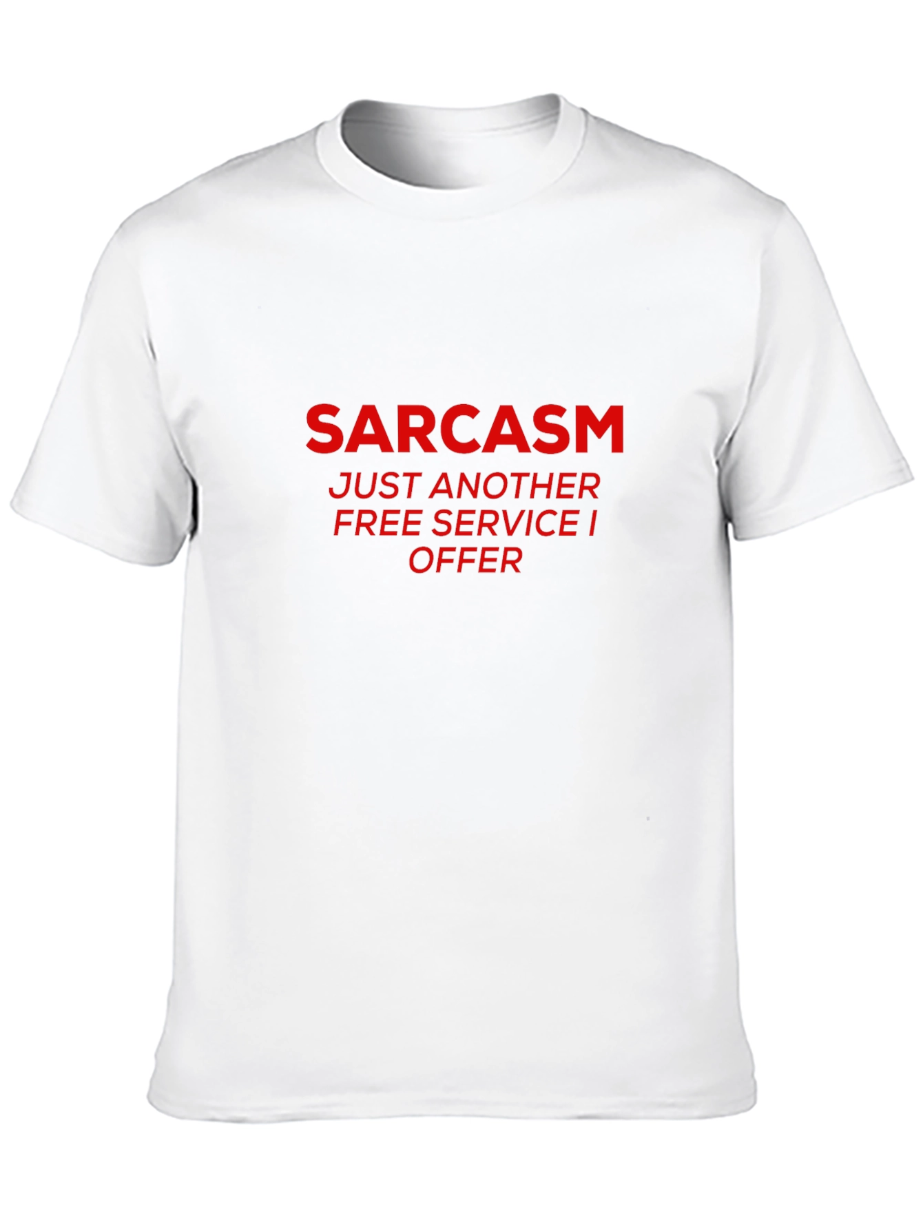 Sarcasm Free Service Black Graphic T-Shirt