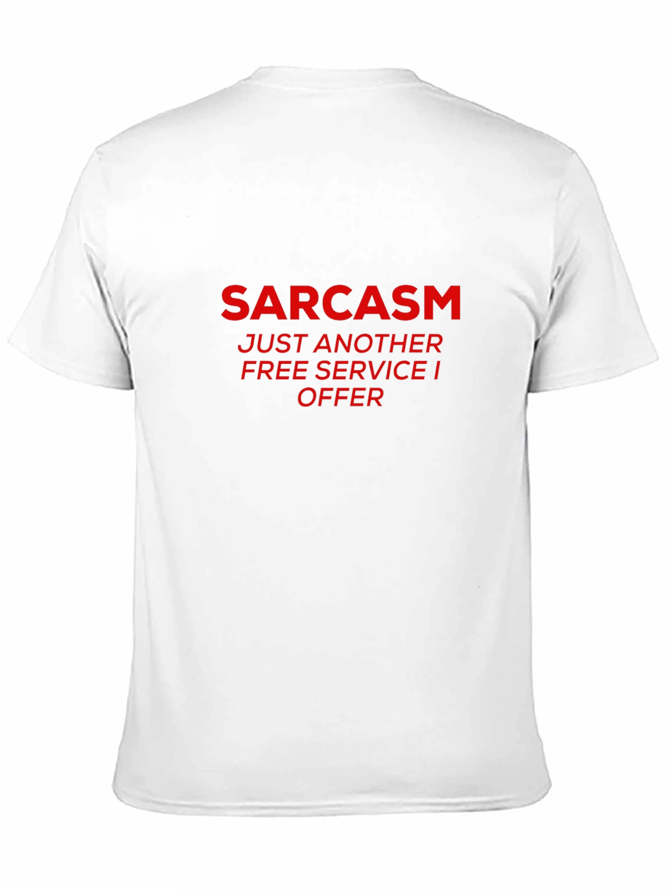 Sarcasm Free Service Black Graphic T-Shirt