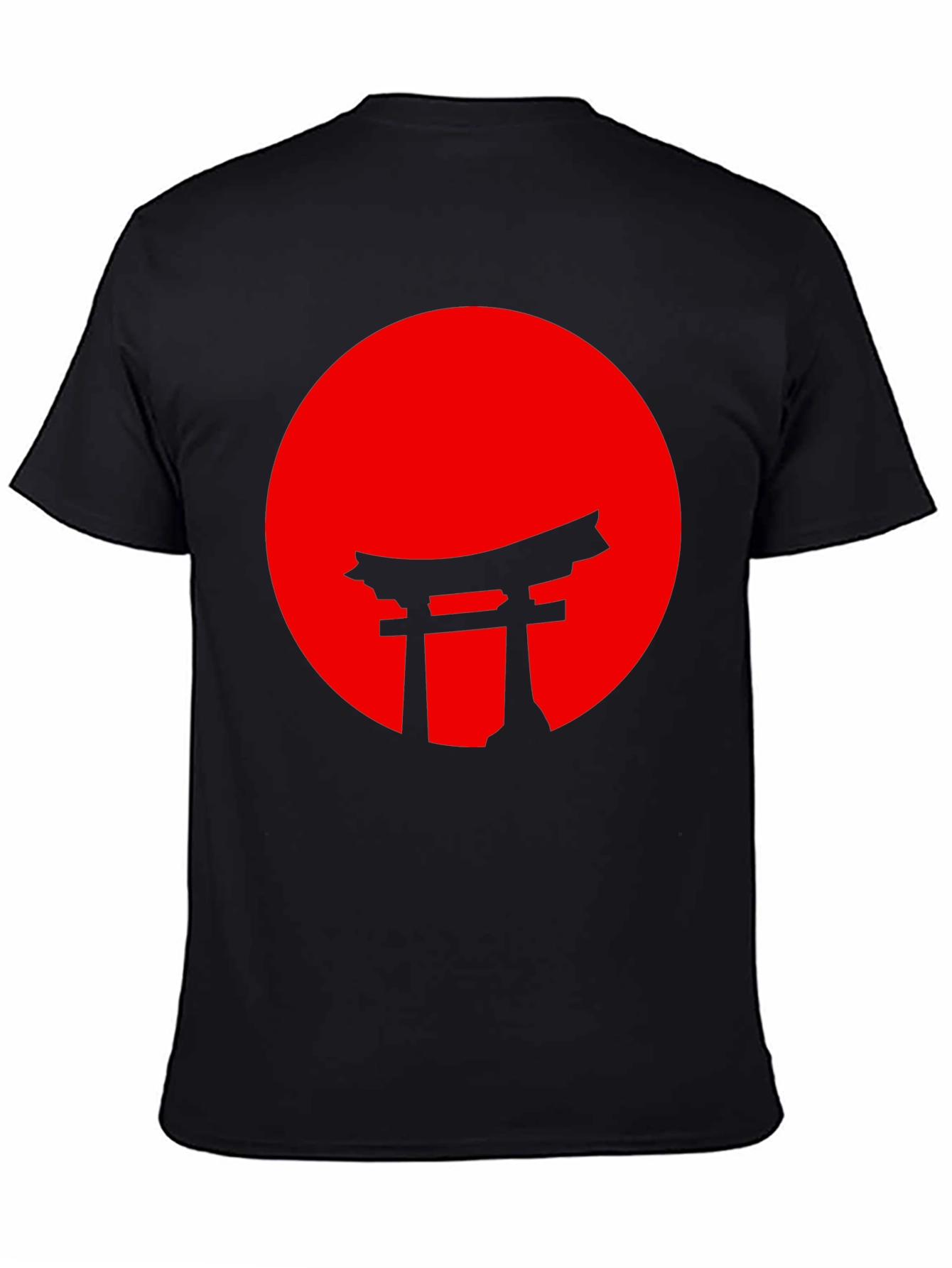 Japanese Torii Gate Red Sun Graphic Tee
