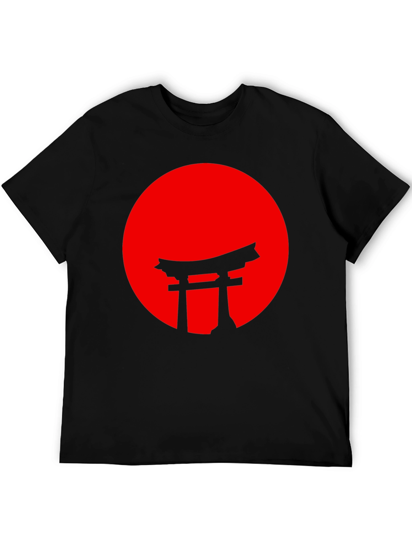 Japanese Torii Gate Red Sun Graphic Tee