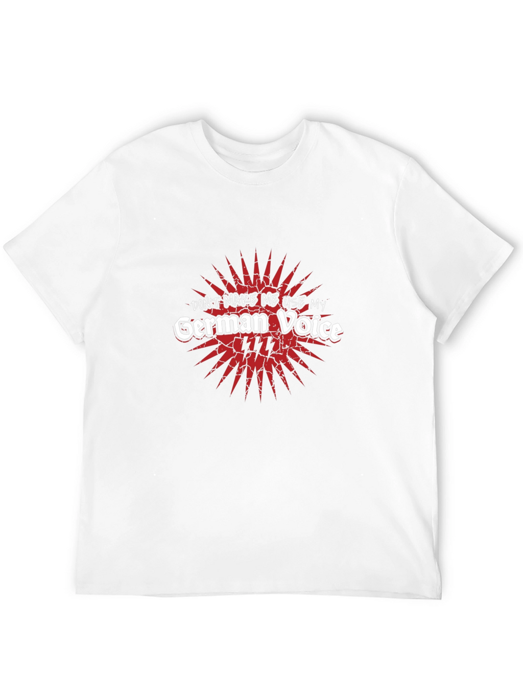 German Voice Mens Black Graphic Tee