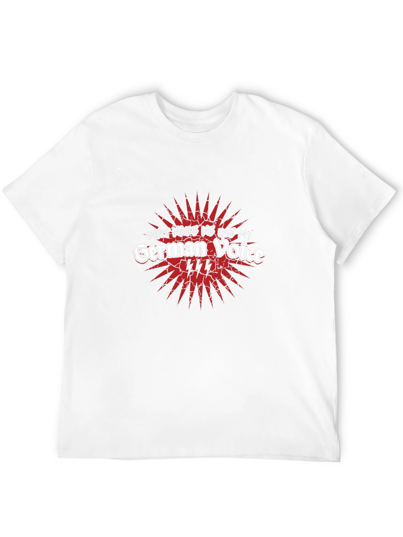 German Voice Mens Black Graphic Tee