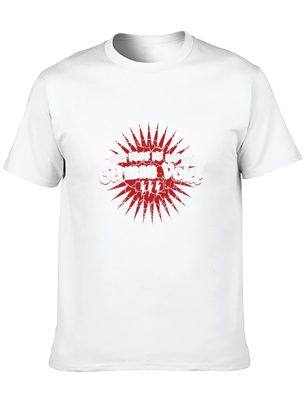 German Voice Mens Black Graphic Tee