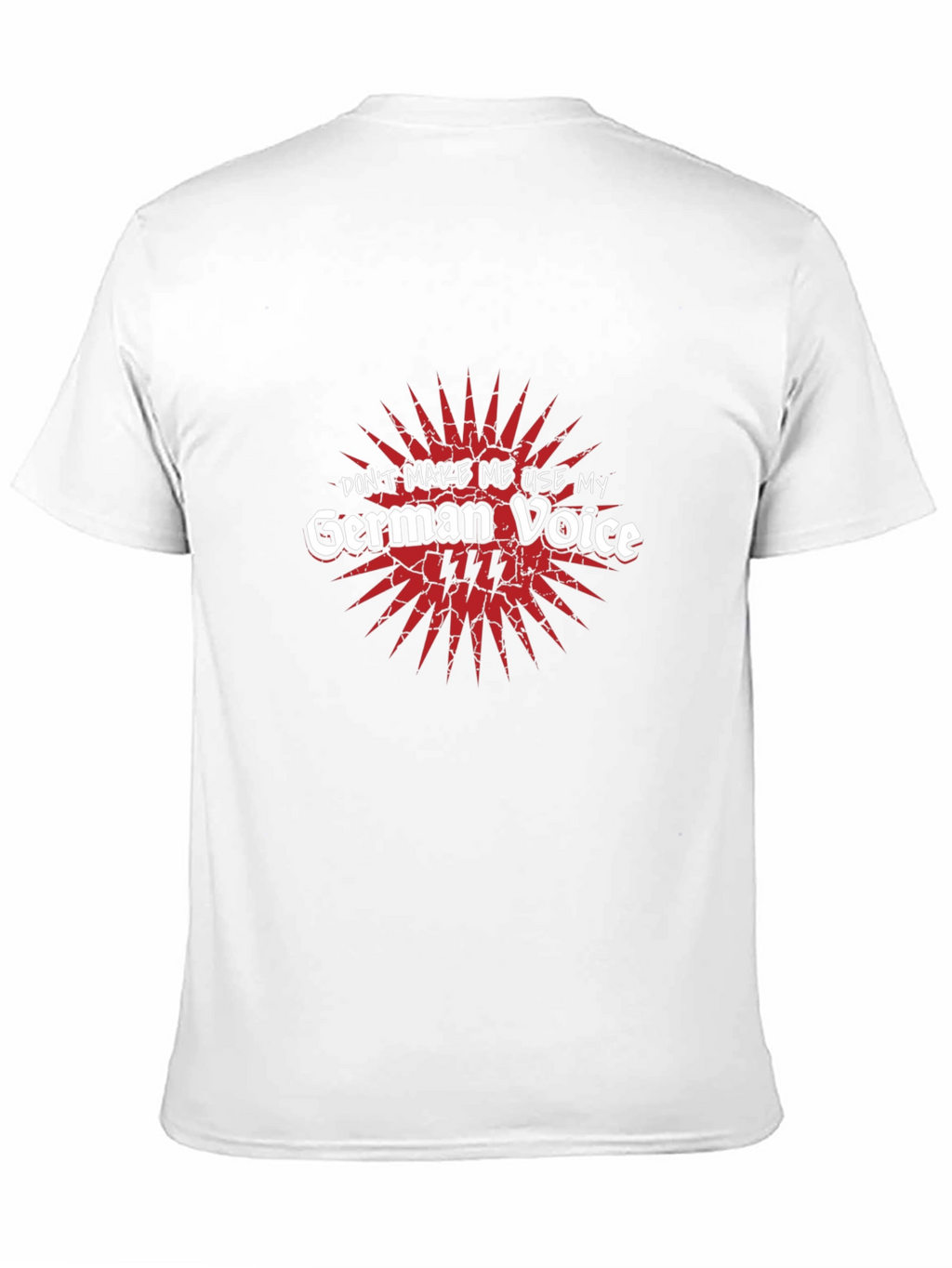 German Voice Mens Black Graphic Tee