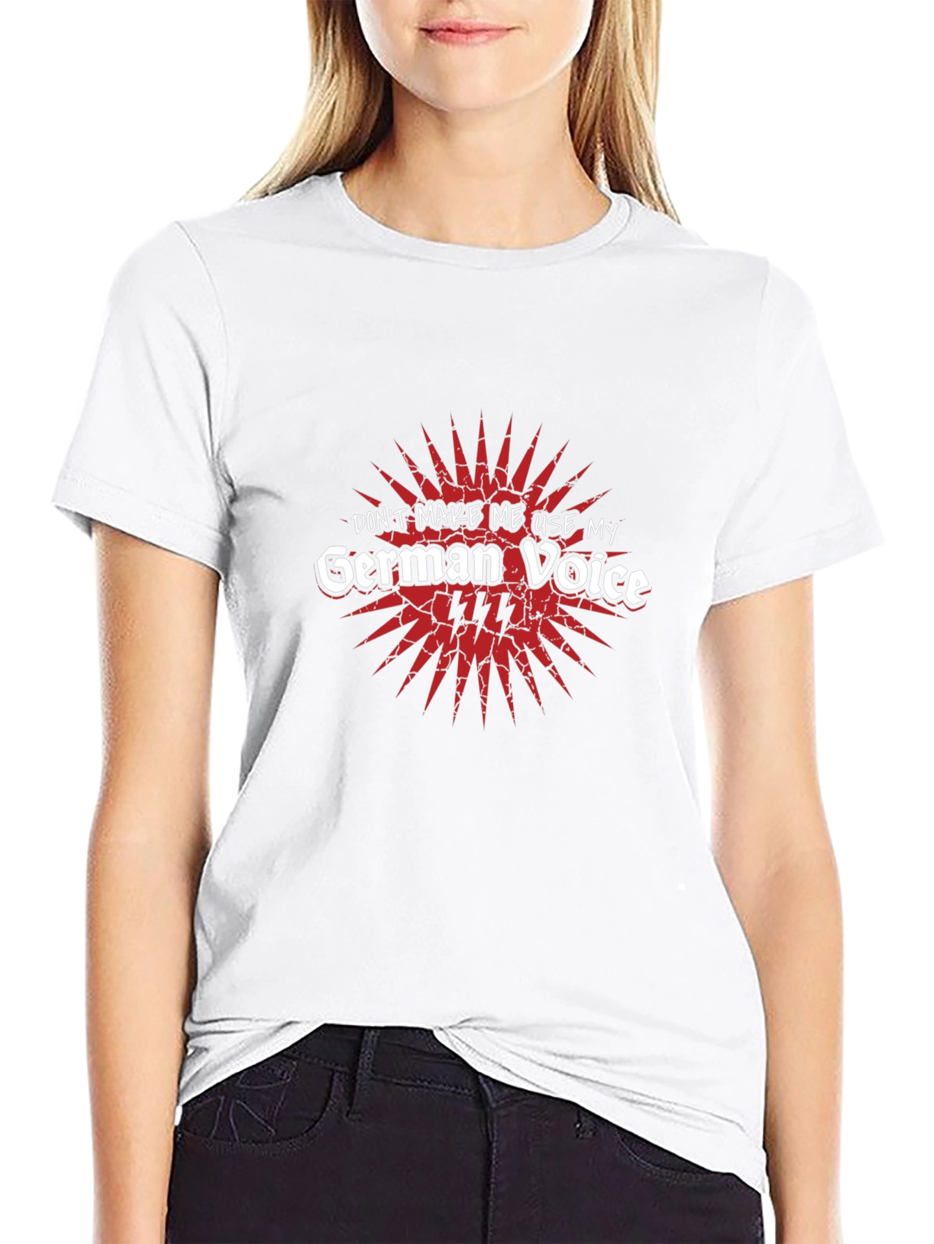 German Voice Mens Black Graphic Tee