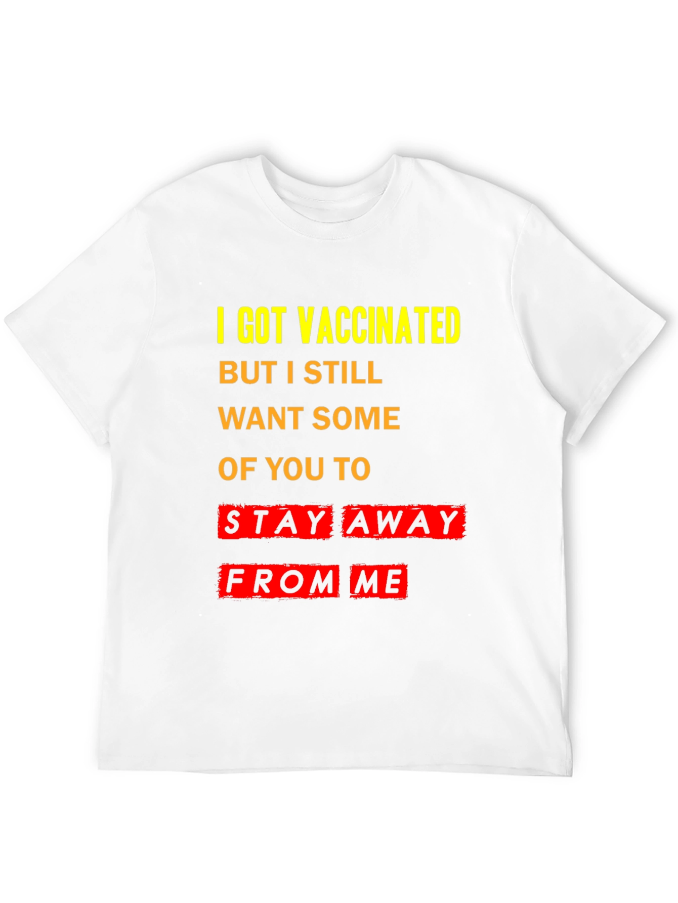 Vaccinated Stay Away T-Shirt - Black