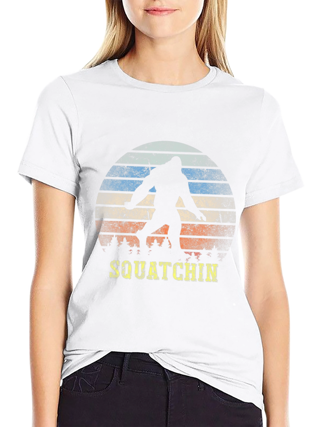 Squatchin Retro Sunset T-Shirt