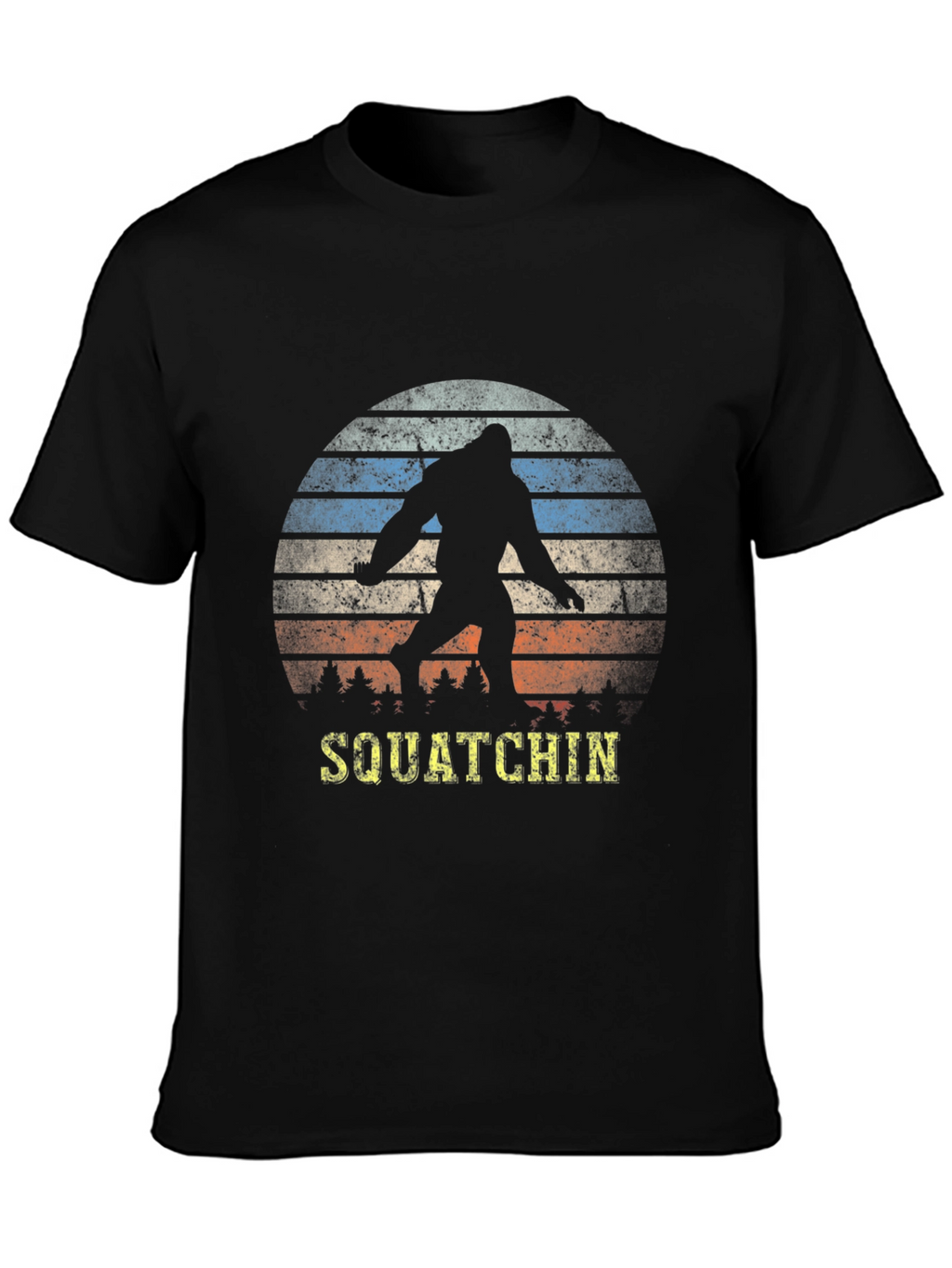 Squatchin Retro Sunset T-Shirt