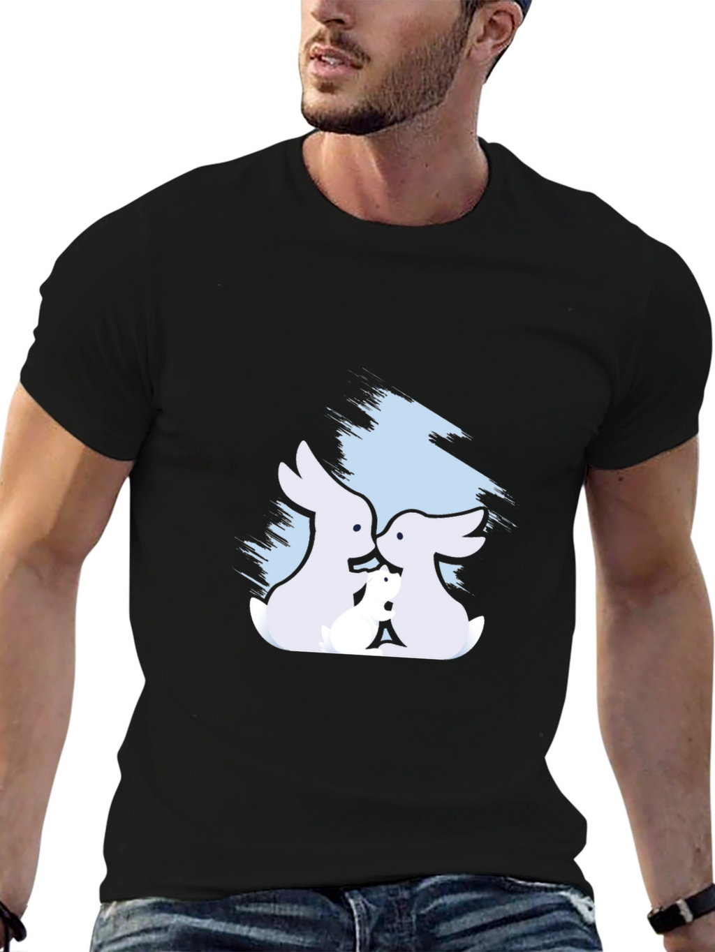 Bunny Family T-Shirt - Soft Cotton Tee