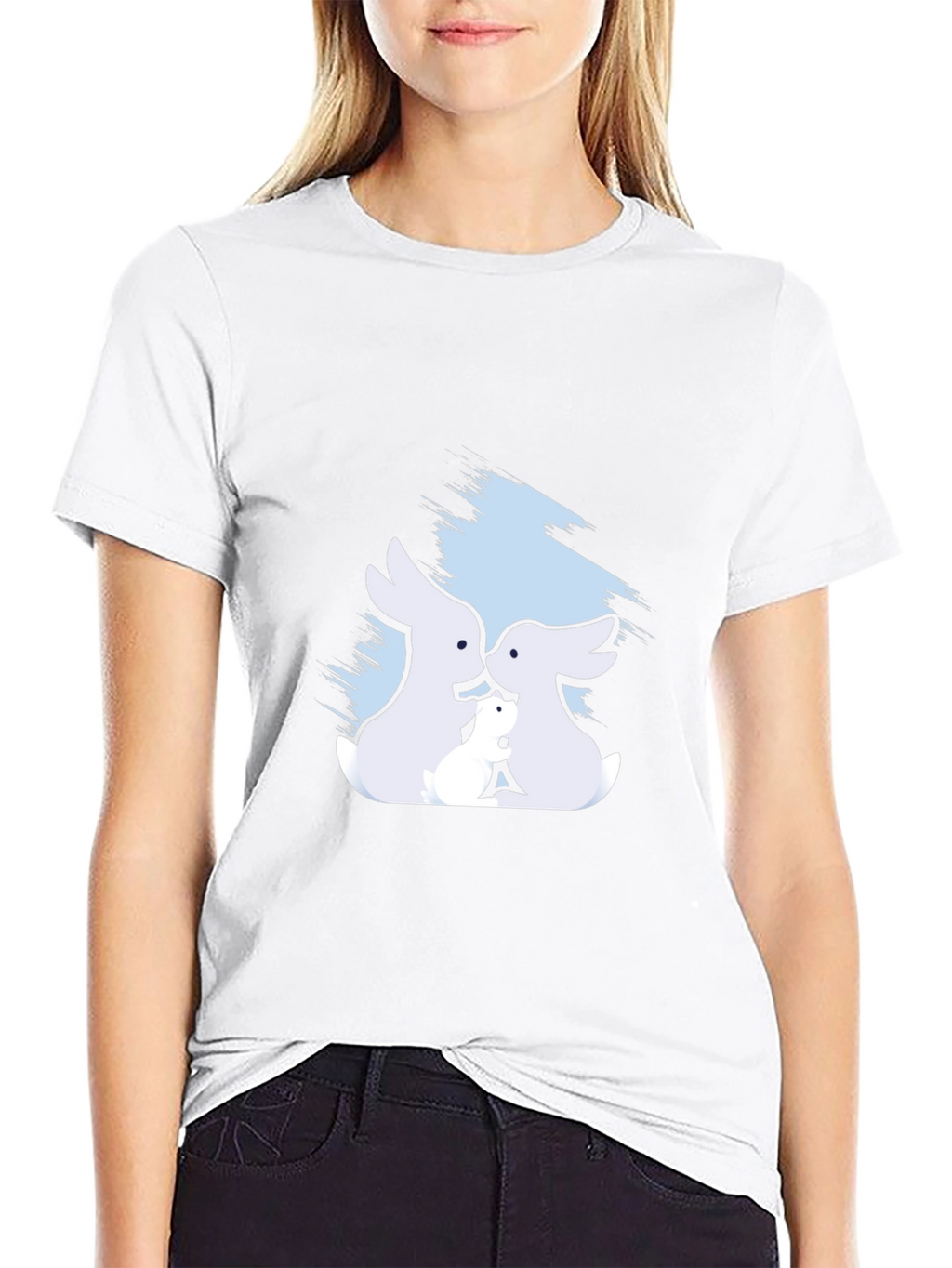 Bunny Family T-Shirt - Soft Cotton Tee