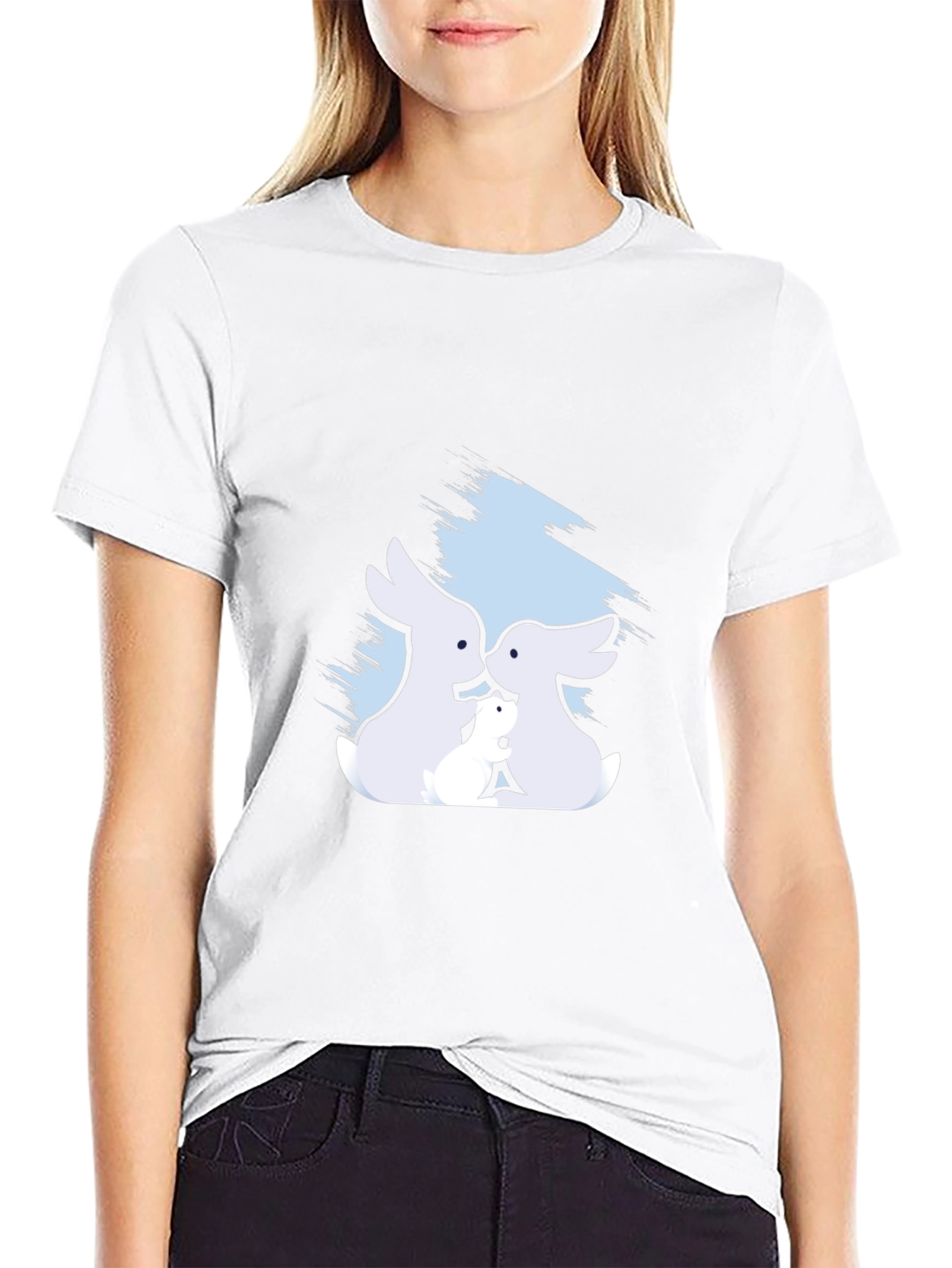 Bunny Family T-Shirt - Soft Cotton Tee