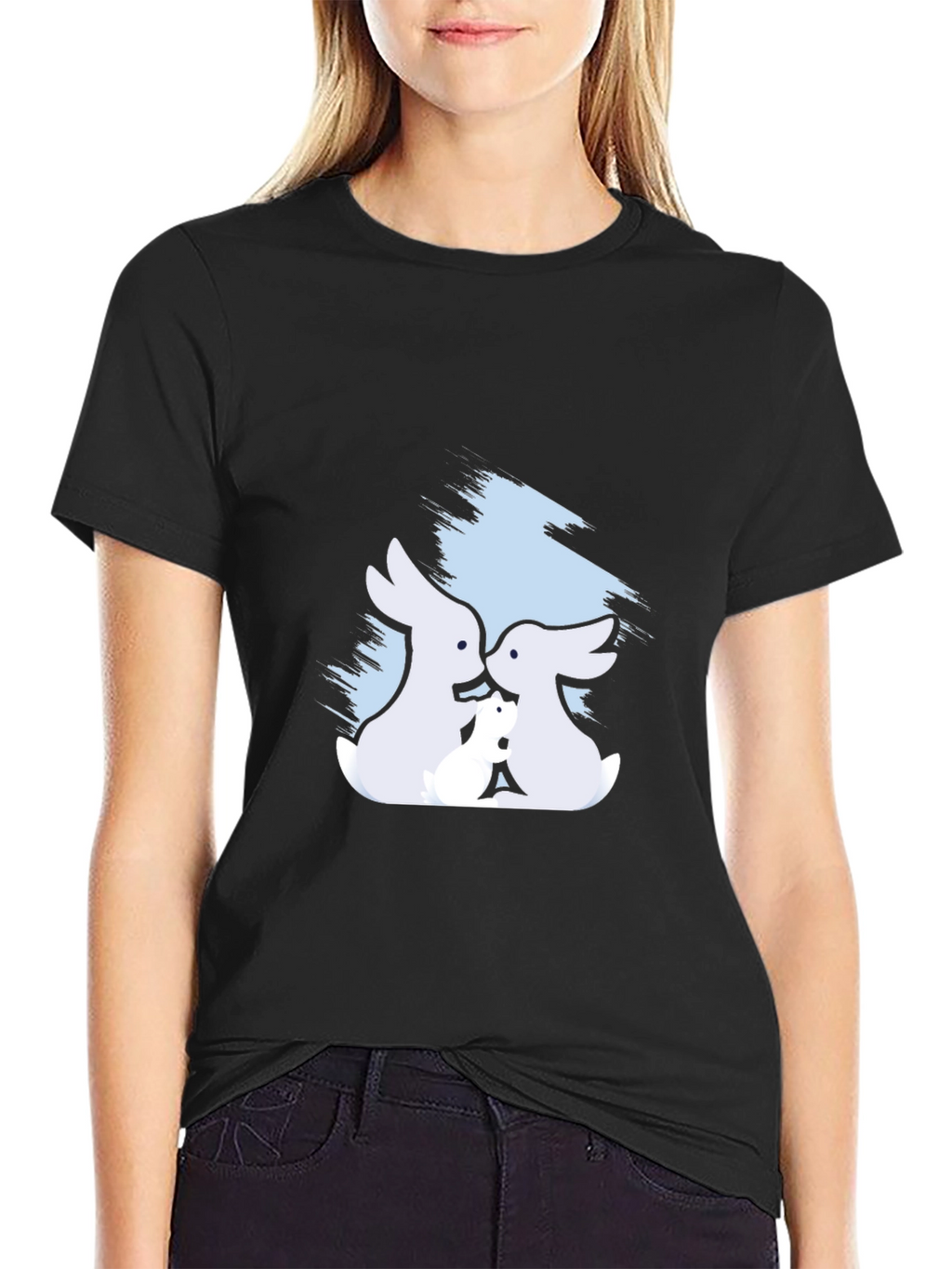 Bunny Family T-Shirt - Soft Cotton Tee