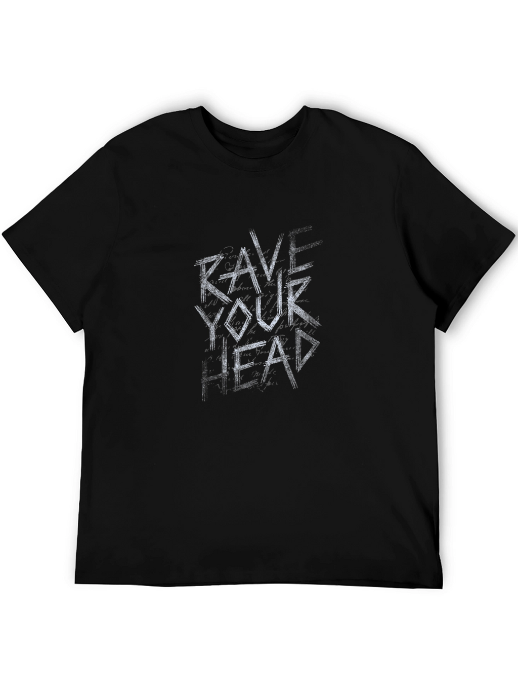Rave Your Head Black Graphic Tee