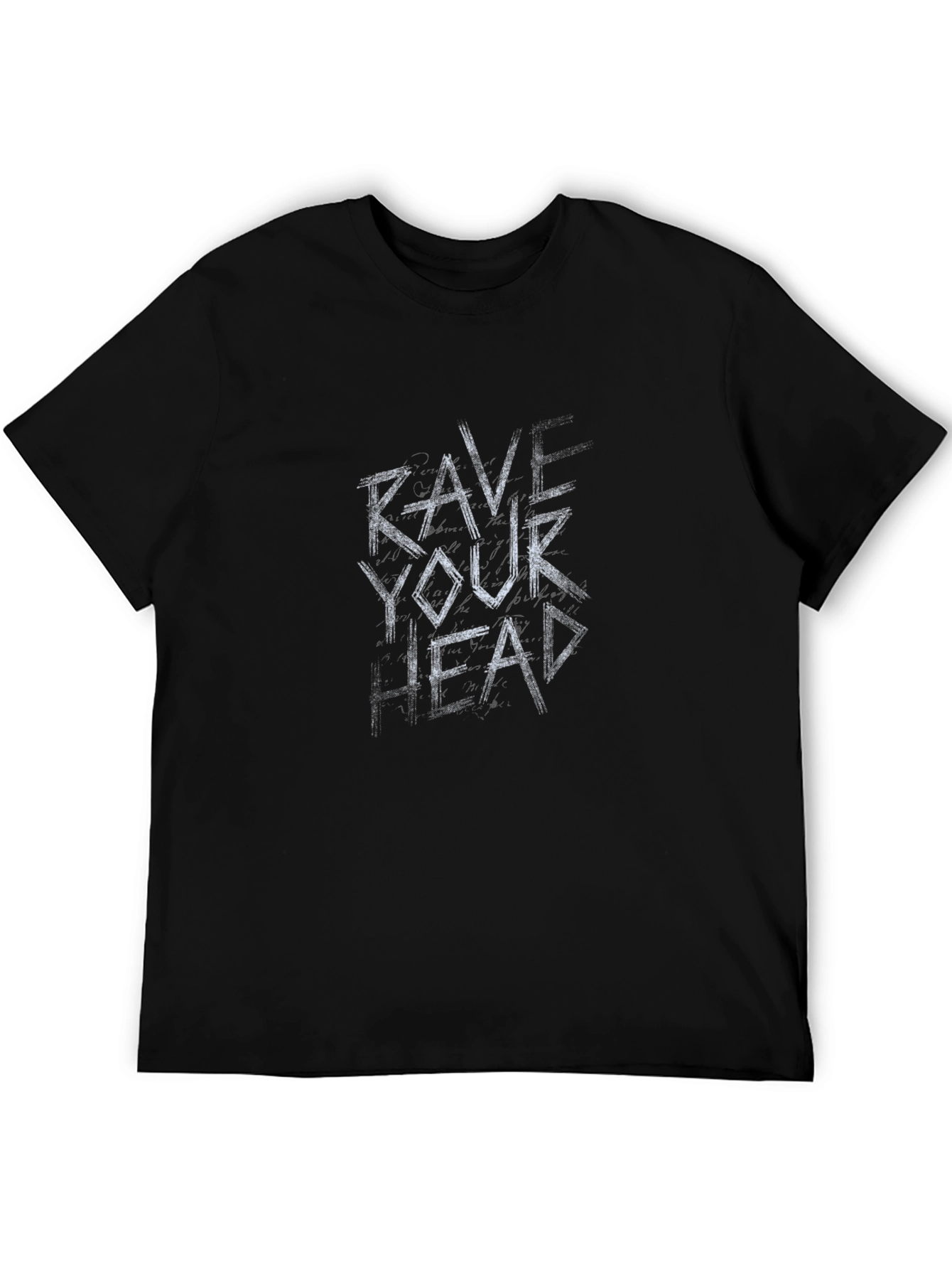 Rave Your Head Black Graphic Tee